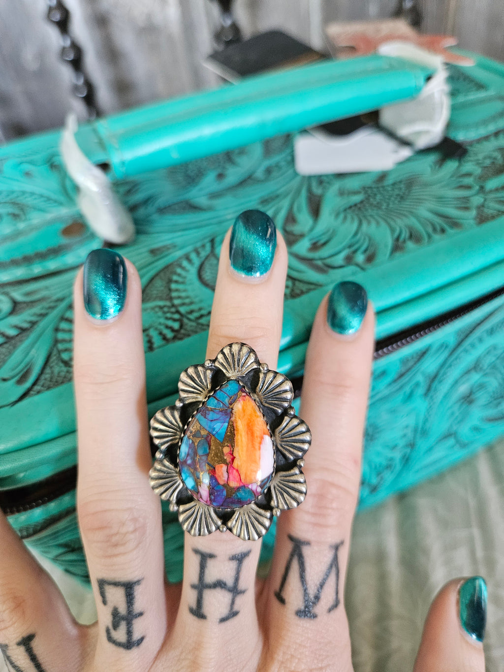 Pink Dahlia Ring