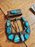 Turquoise Ranger Belt Buckle Set