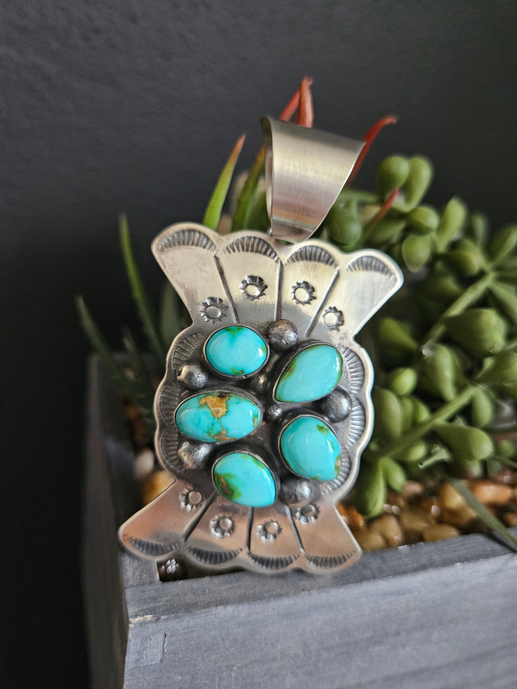 Chimney Butte Sonoran Gold Concho Pendant