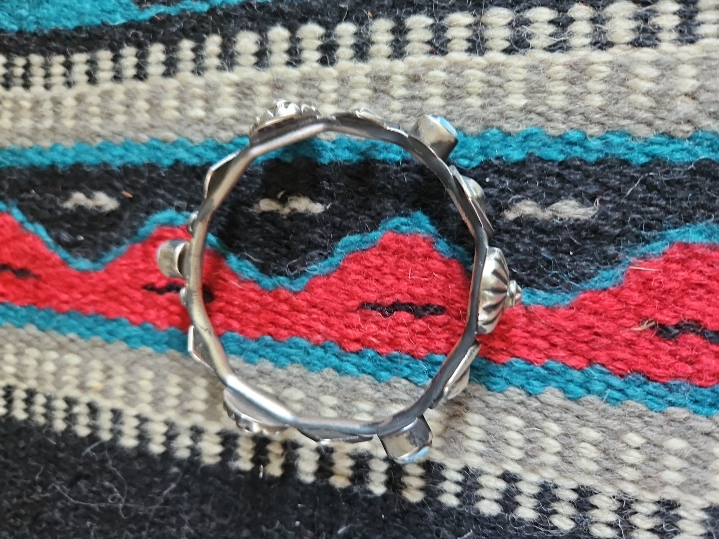 Heavy THICK Silver Turquoise Golden Hills Chimney Butte Bangle SALE