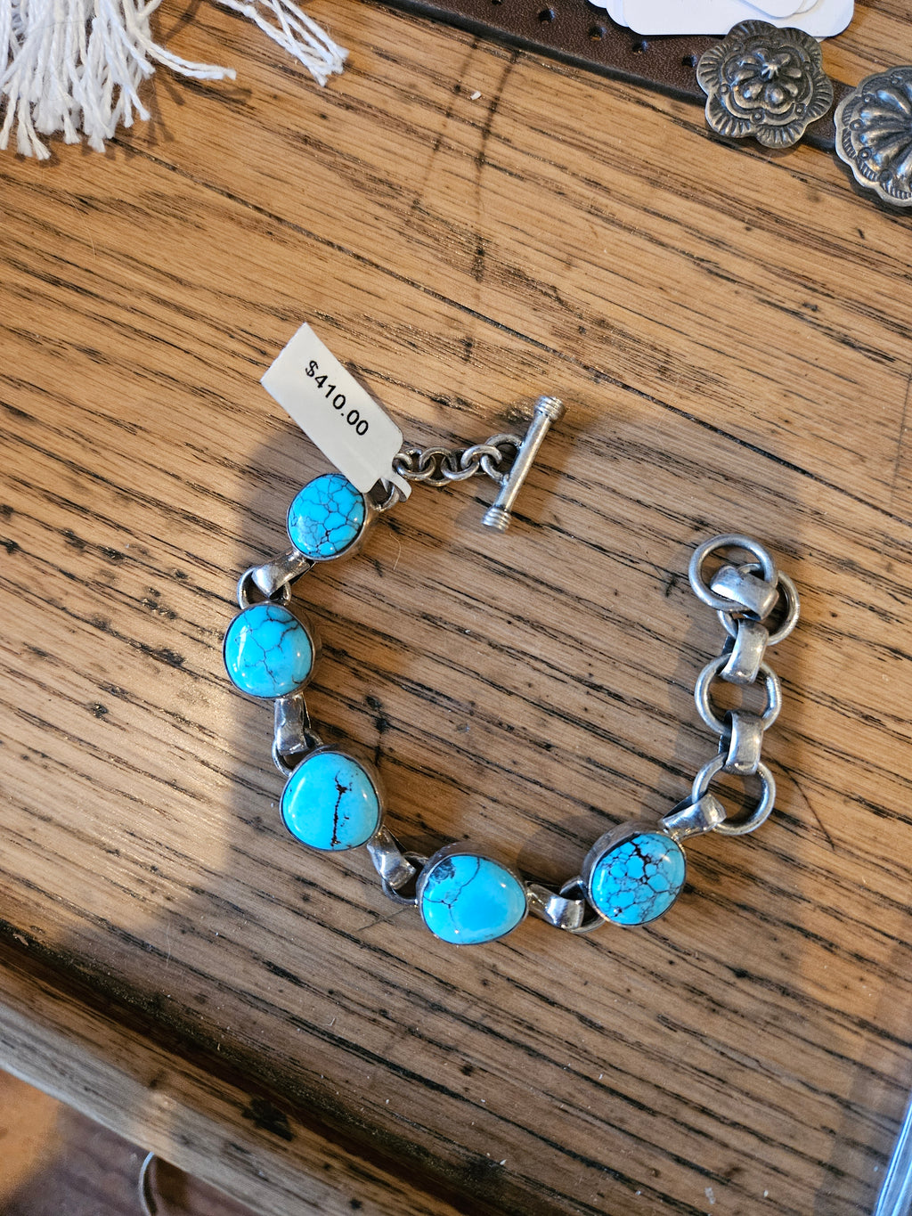 Turquoise Link Bracelet SALE