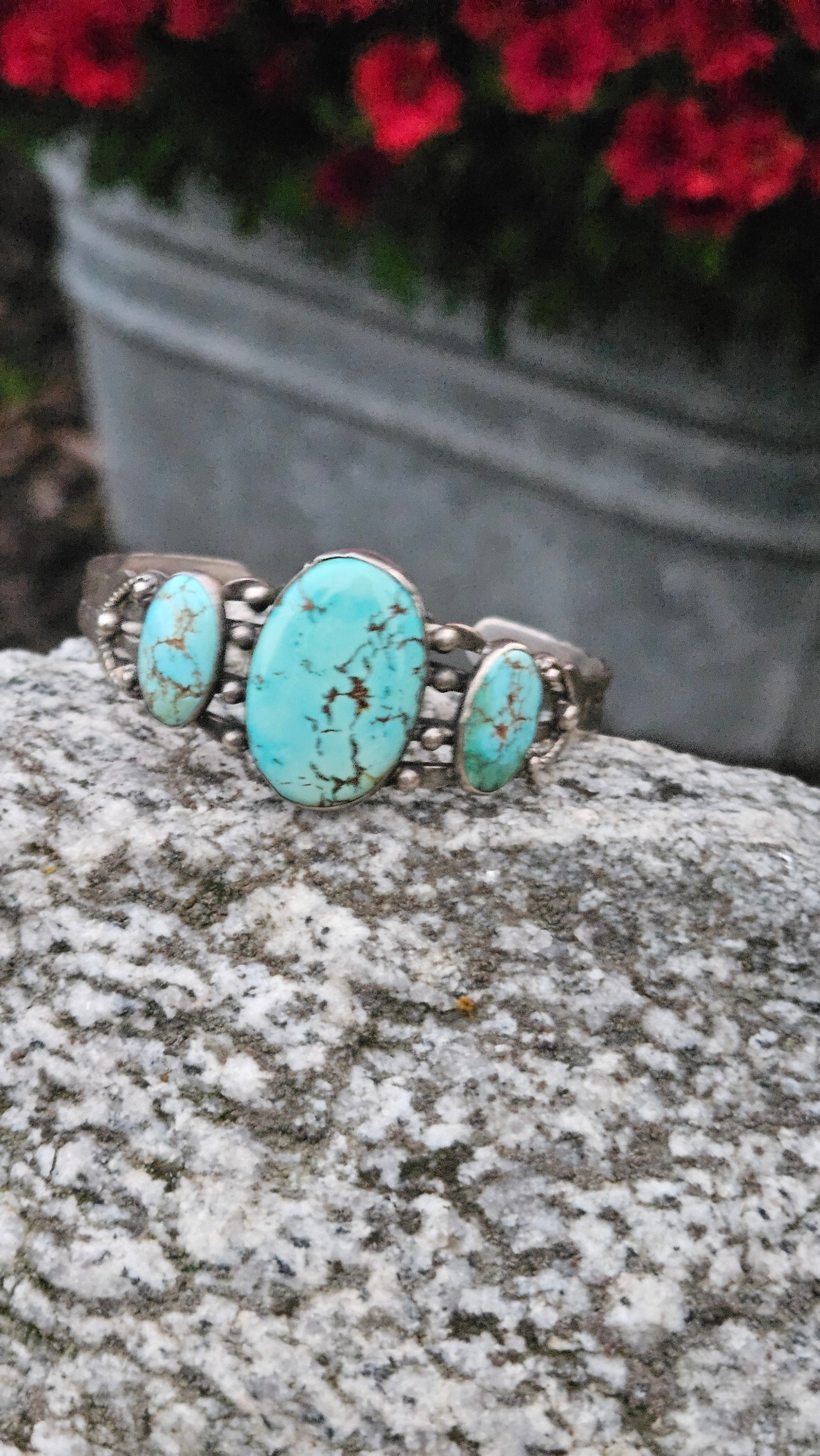 Vintage Fred Harvey Era Turquoise Cuff