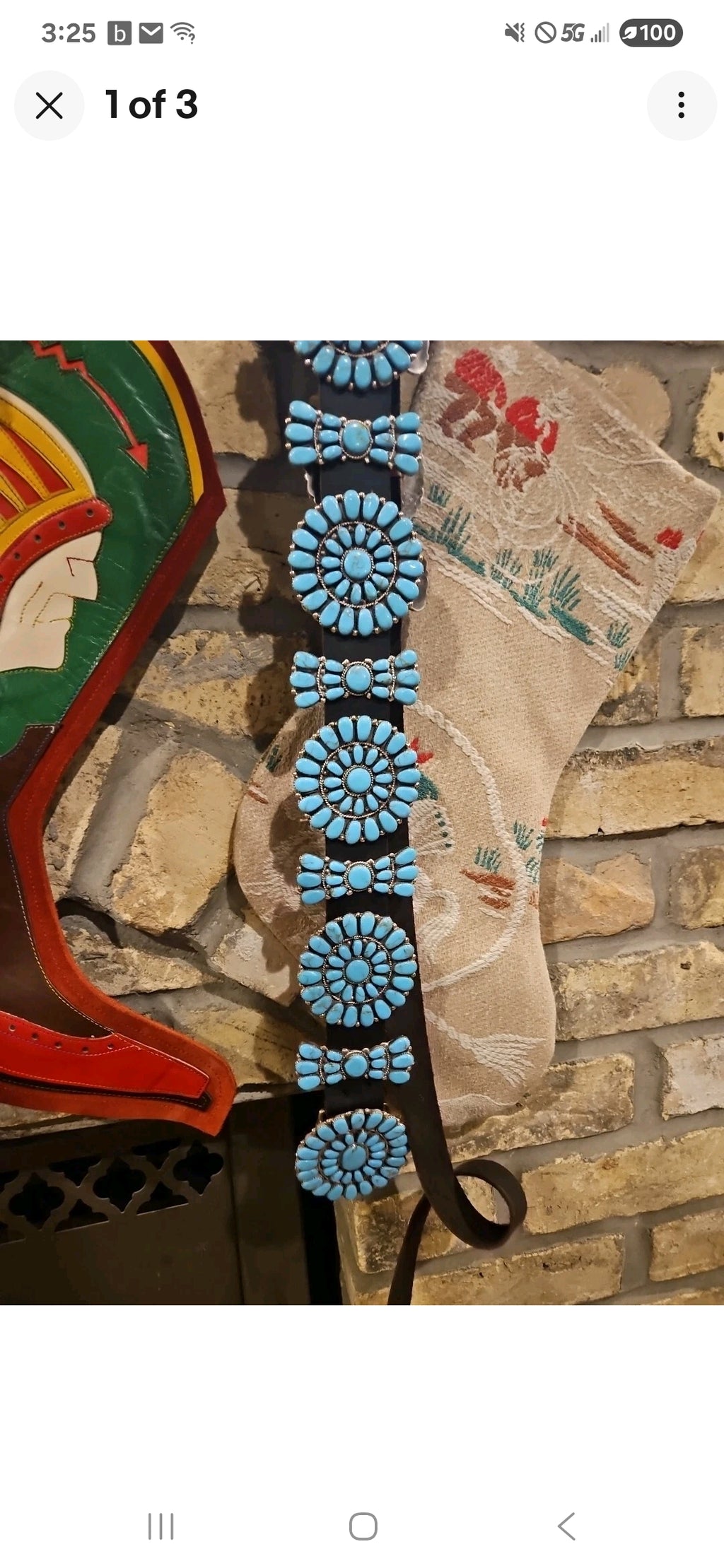 Turquoise Cluster Concho Belt