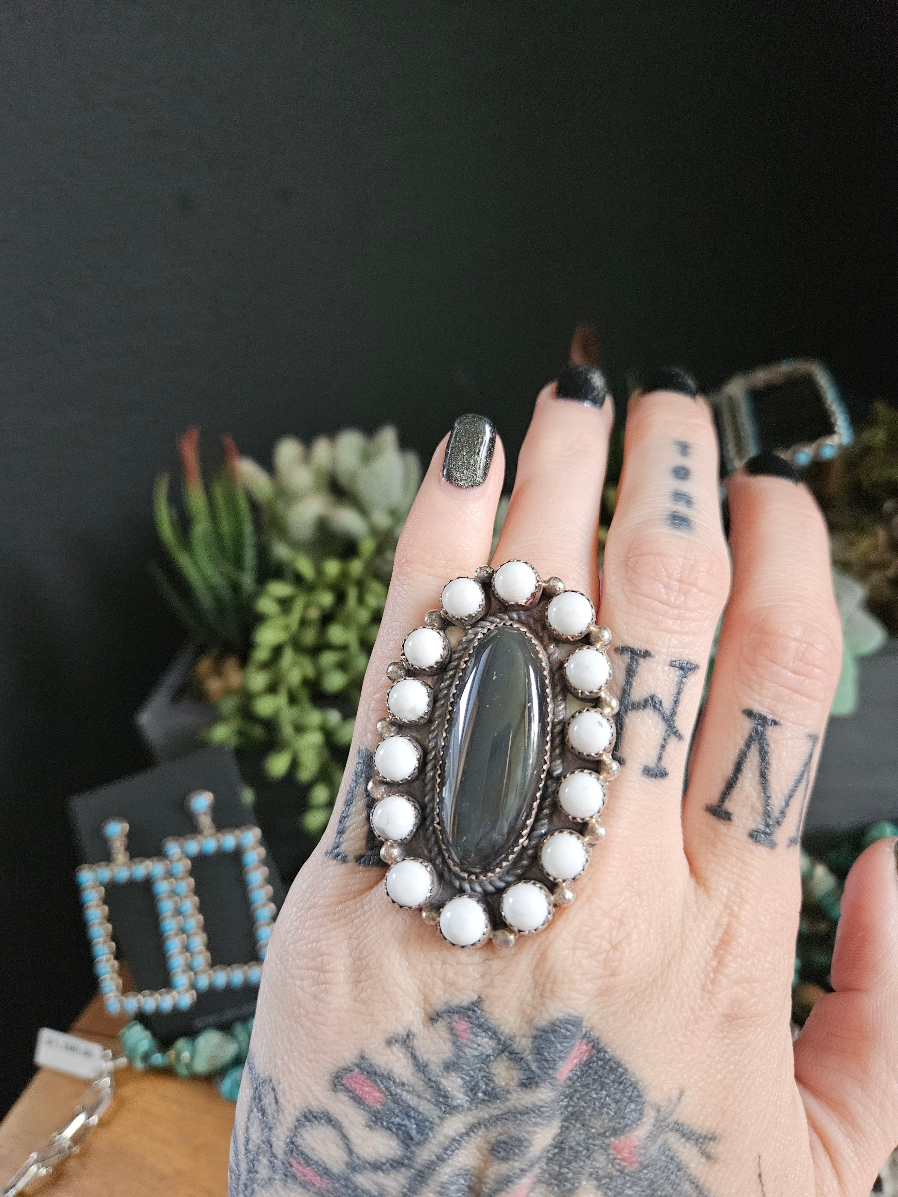 Oval Cluster Statement Ring SALE