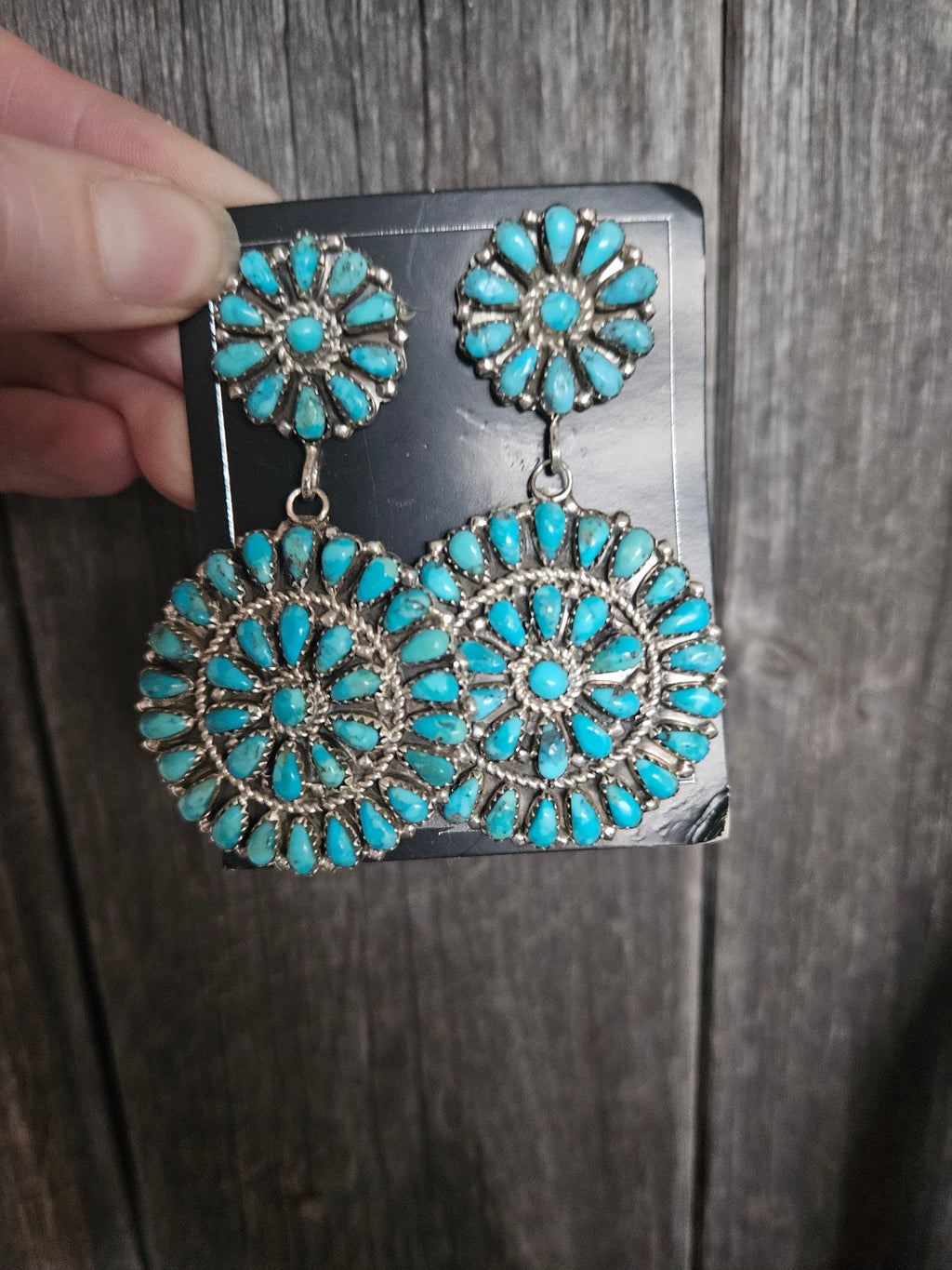 Turquoise Cluster Earrings SALE