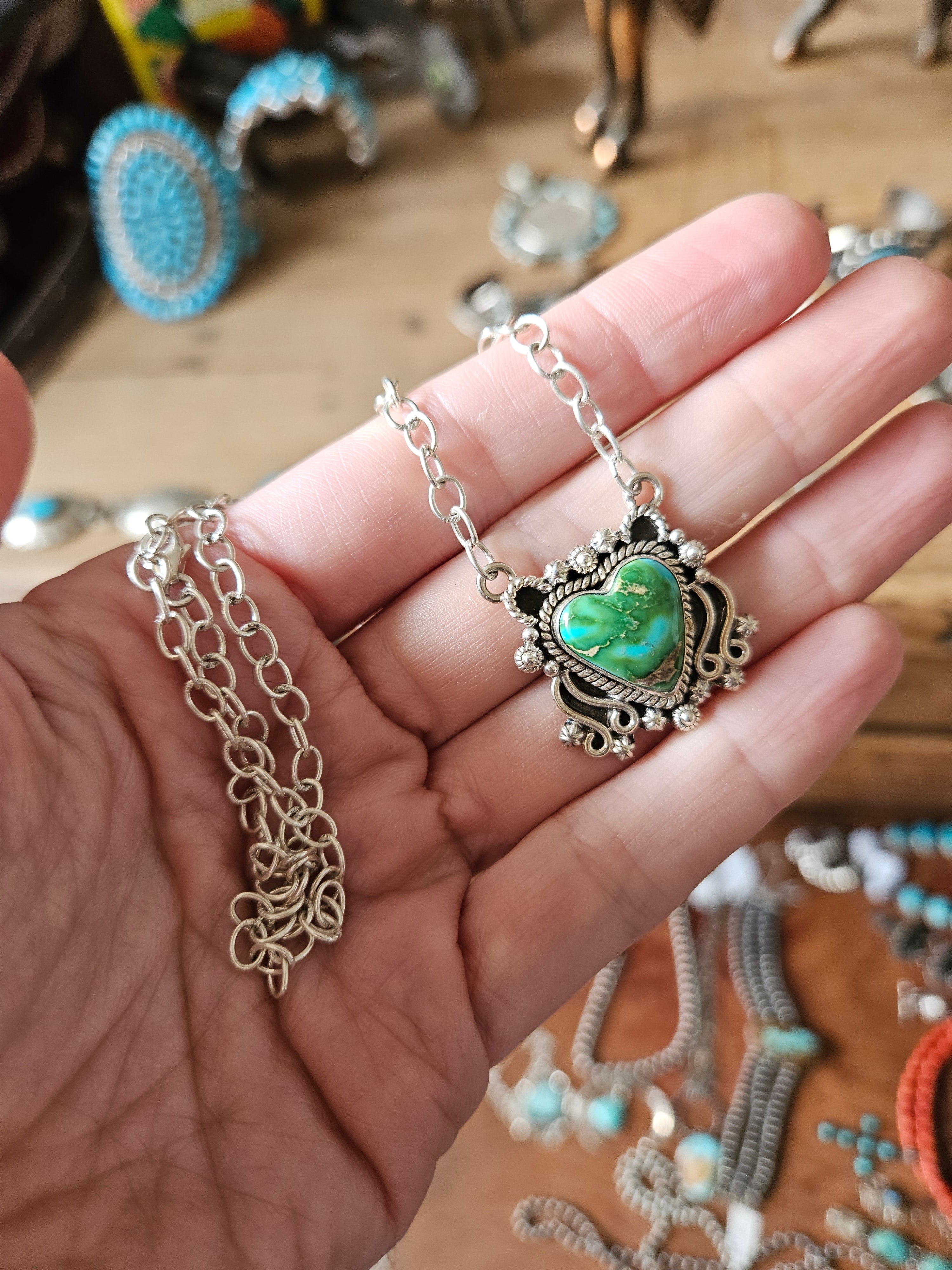 Sonoran Gold Heart Necklace