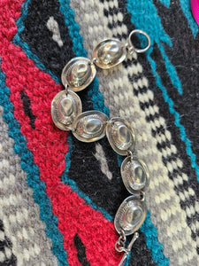Vintage Silver Cowboy Hat Bracelet