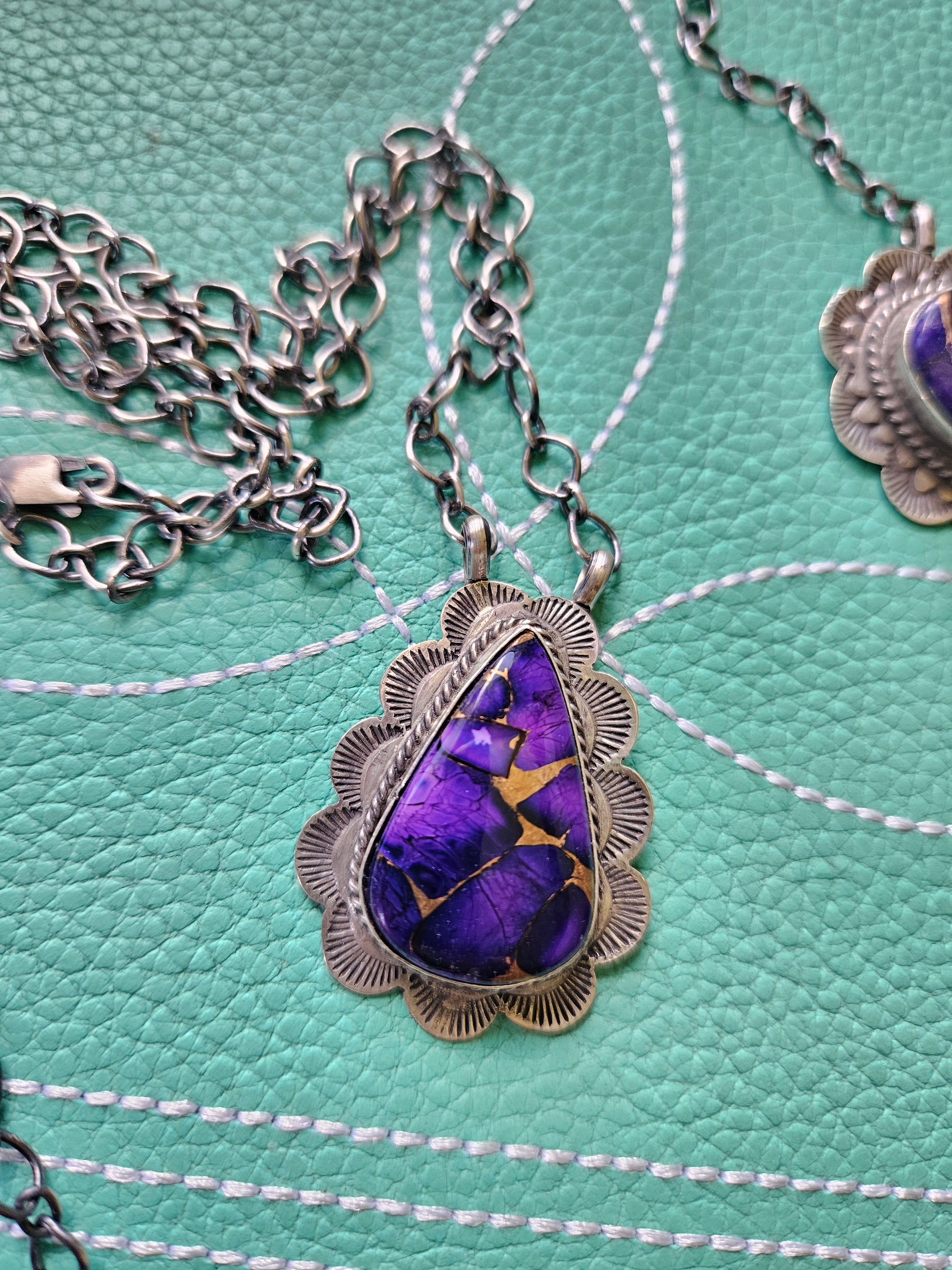 Purple Haze Concho Necklace #3 SALE
