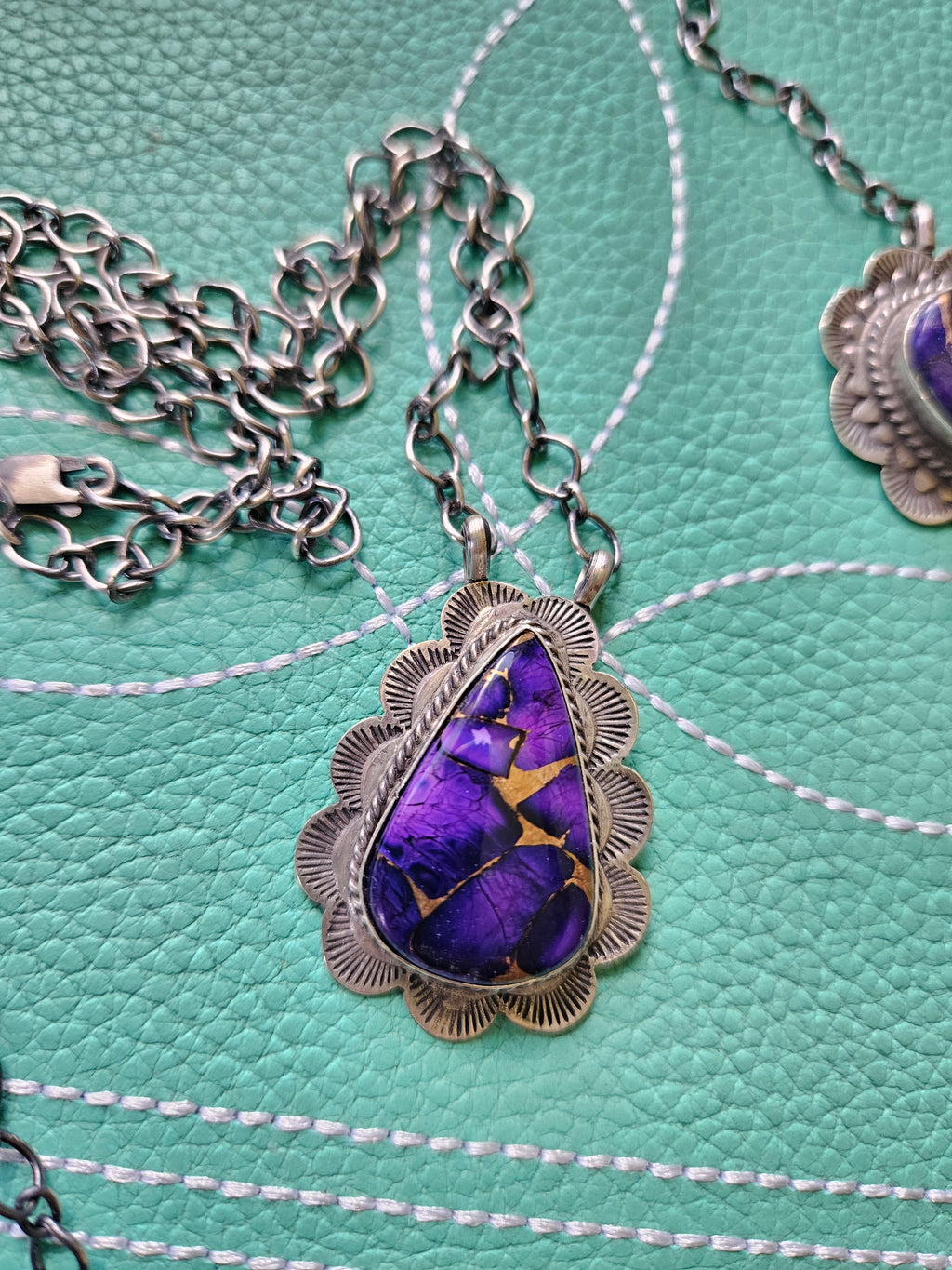 Purple Haze Concho Necklace #3 SALE