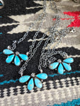 Pretty Turquoise Cluster Necklace SALE