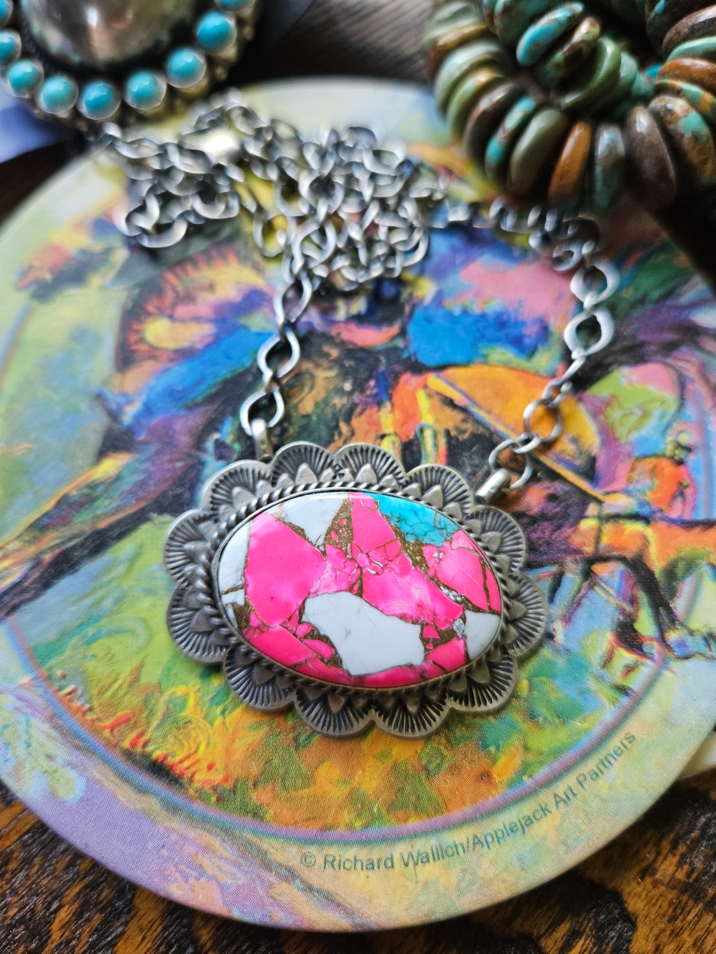 Pink Cotton Candy Necklace #4 SALE