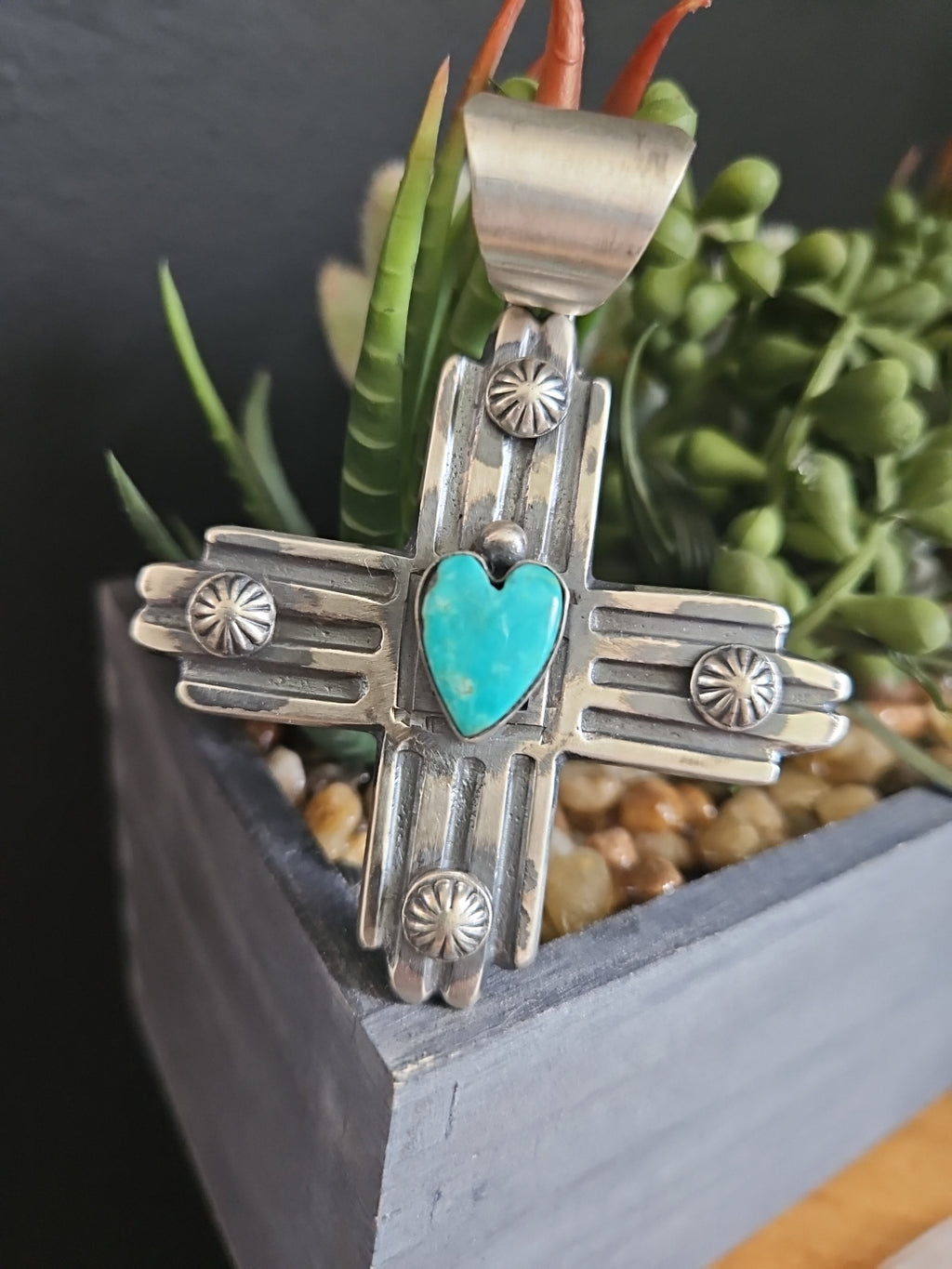 Chimney Butte Zia Cross Pendant