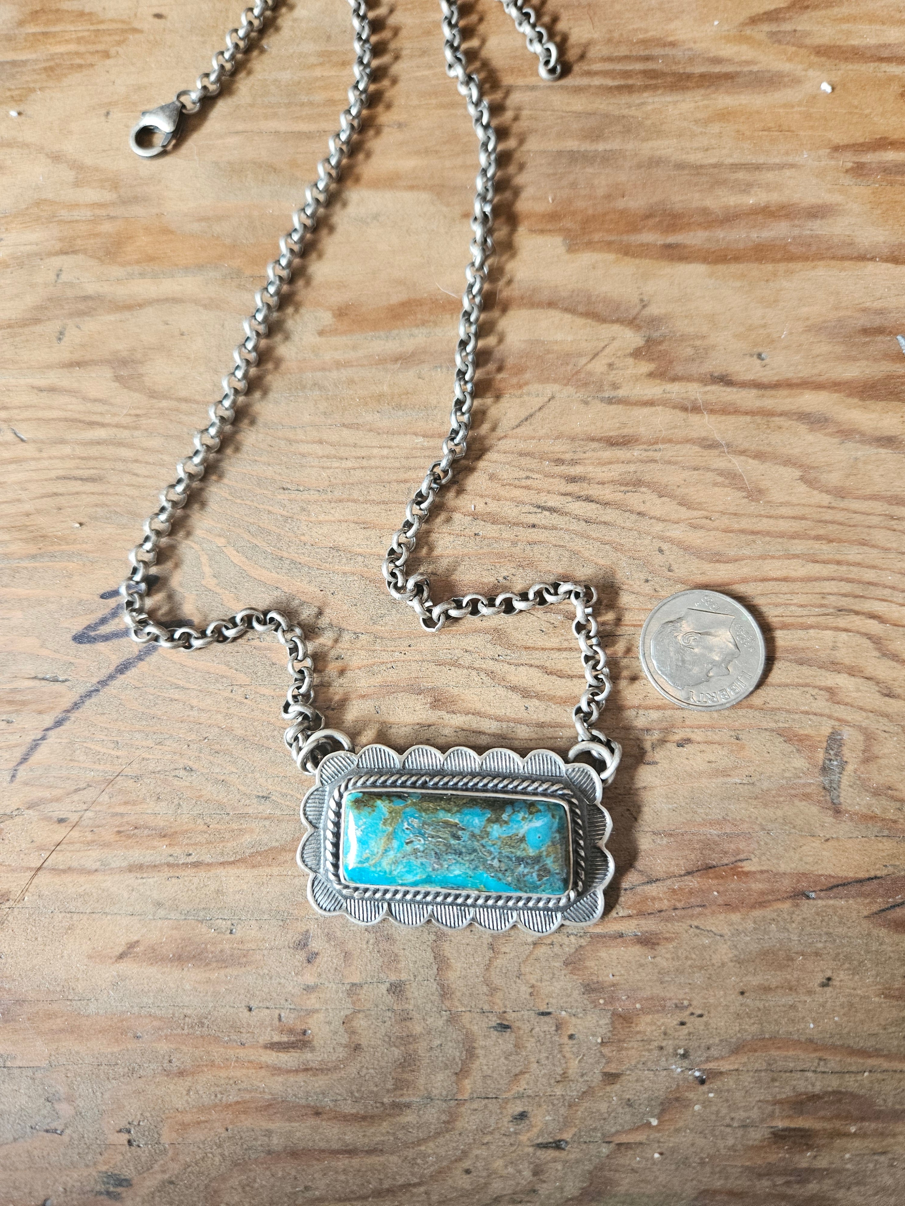 Turquoise Bar Necklace SALE