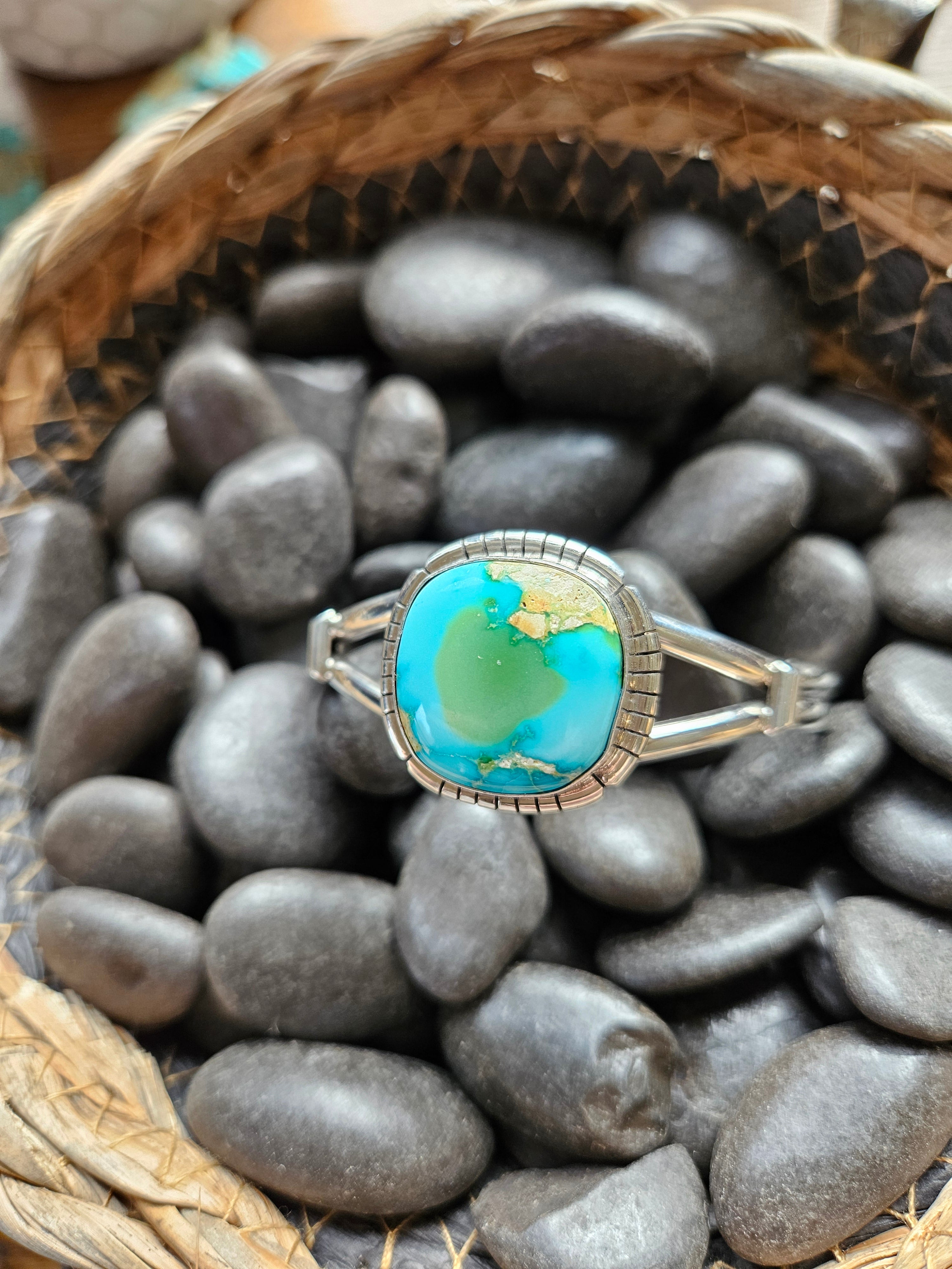 Blue Sonoran Turquoise Cuff