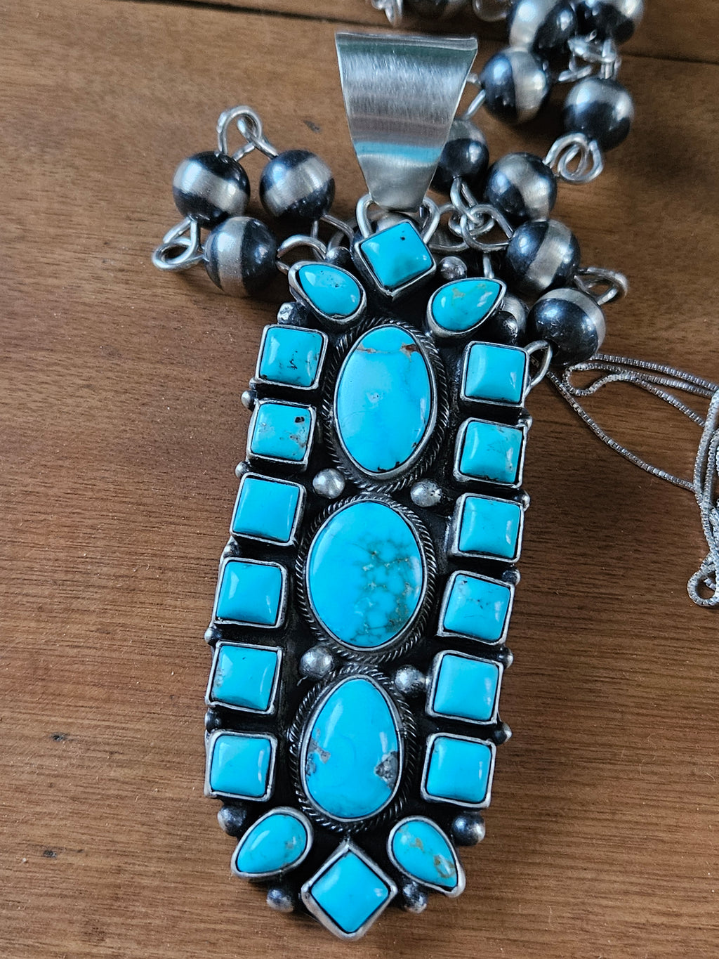 Huge Turquoise Cluster Pendant
