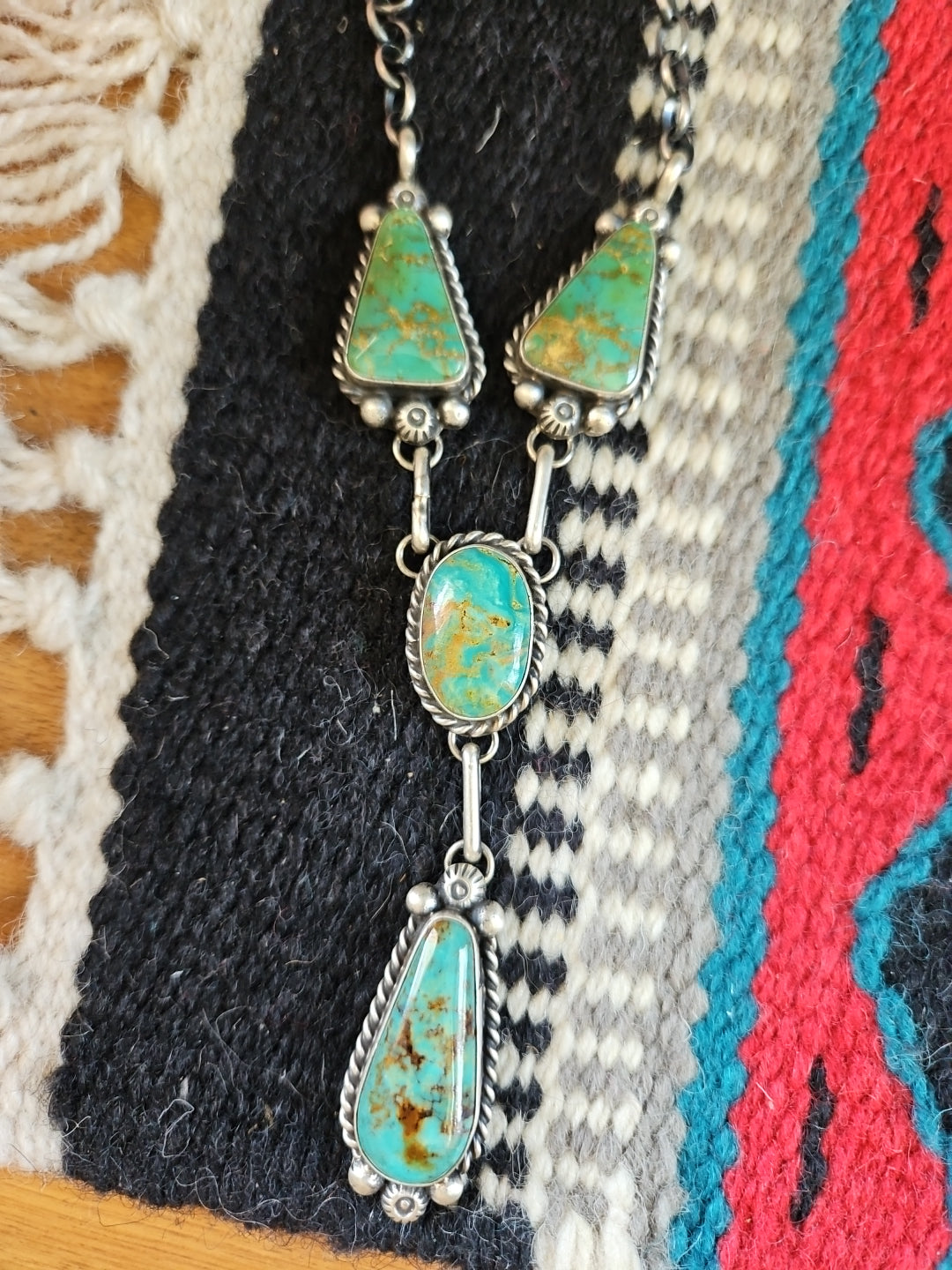 Green Turquoise Lariat Set SALE