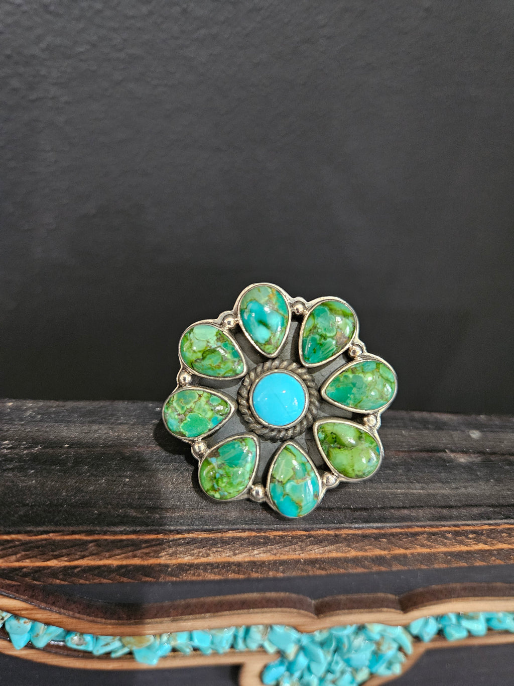 Sonoran Turquoise Cluster Ring