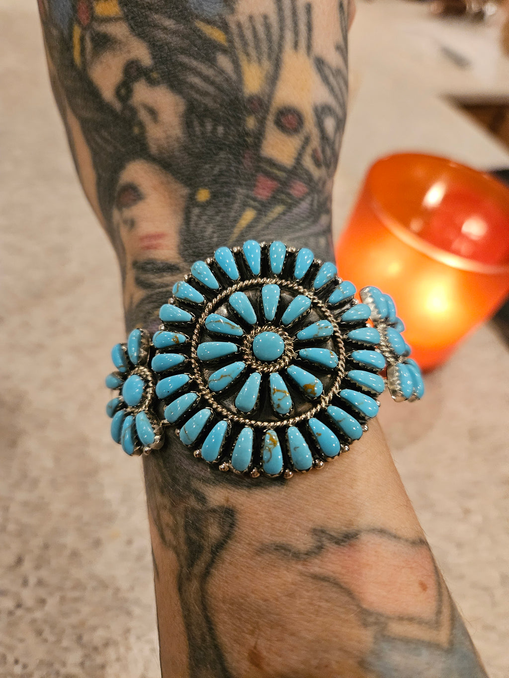 Turquoise Cluster Cuff