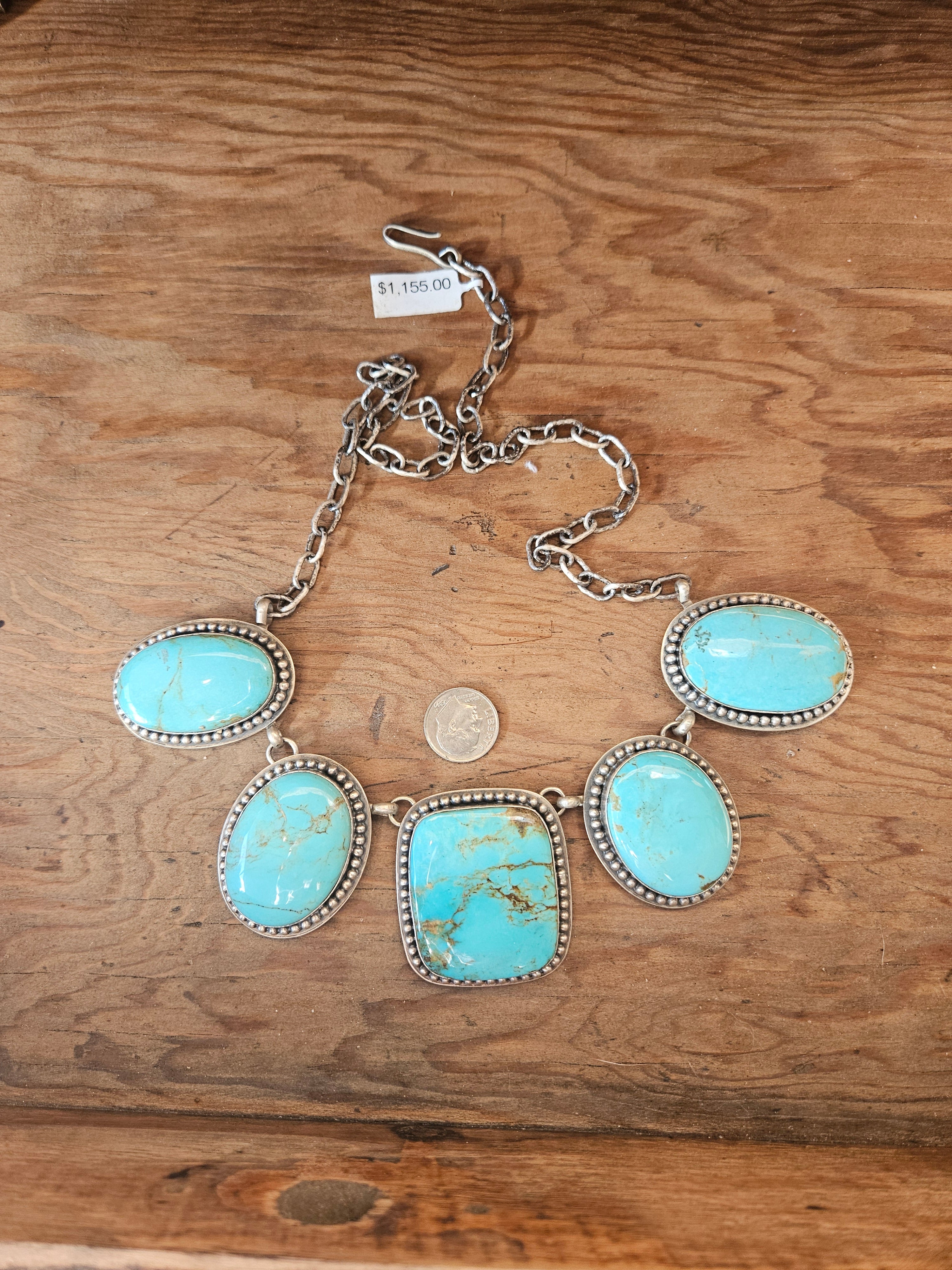 Turquoise Statement Necklace SALE