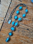 Kingman Turquoise Lariat Necklace SALE
