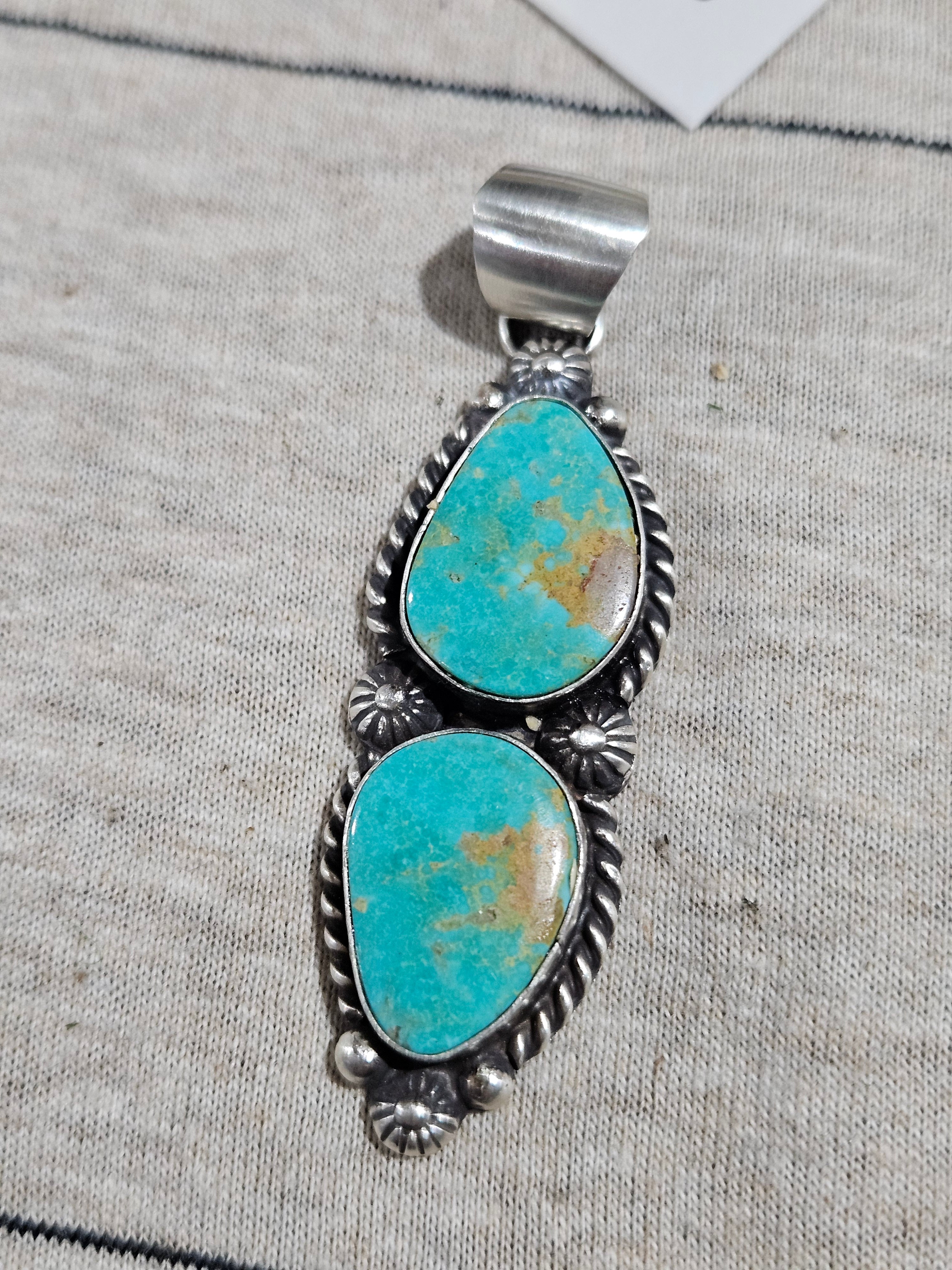 Pretty Royston Two Stone Pendant