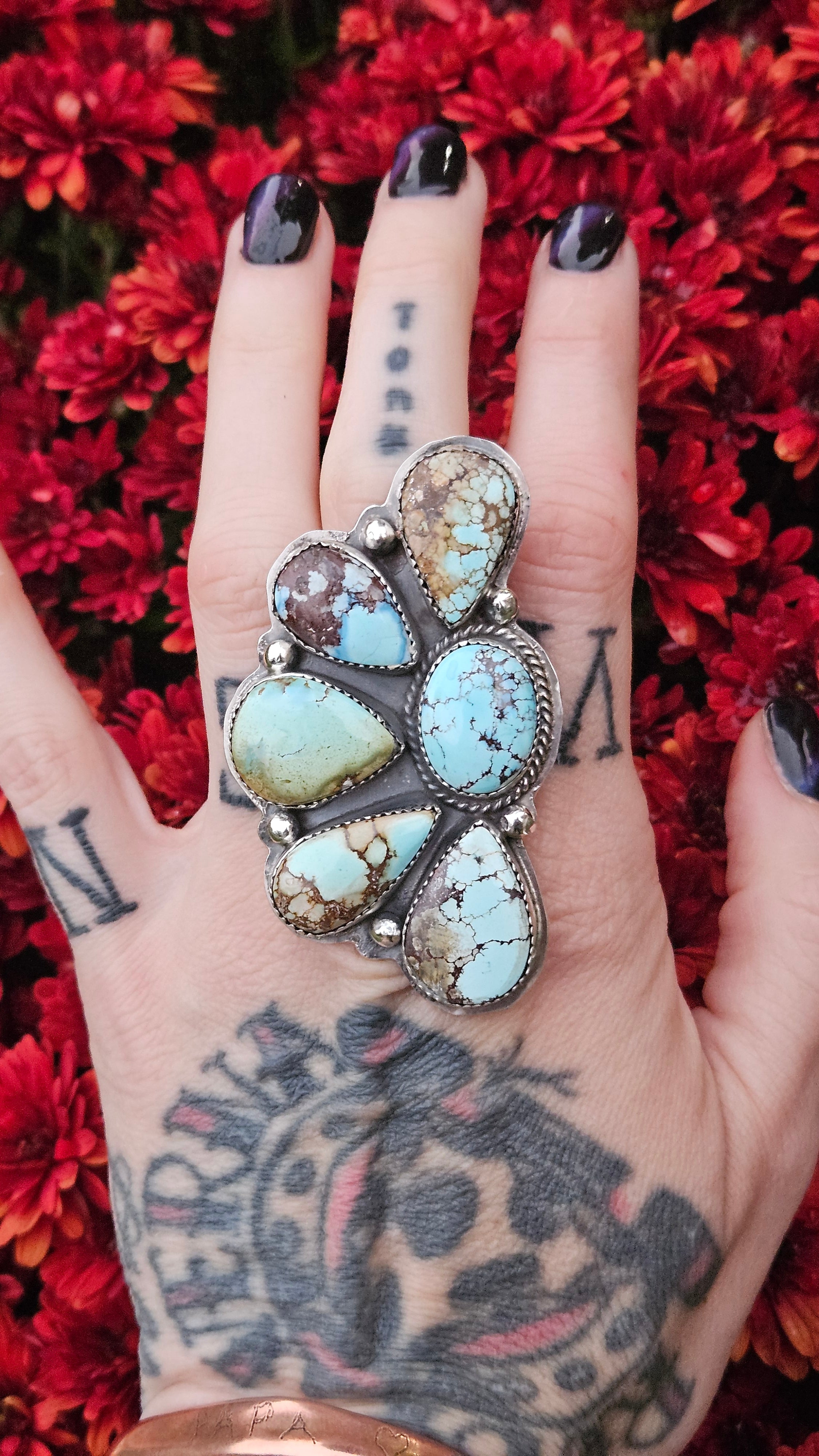 Huge Golden Hills Statement Ring