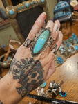 Gilbert Tom Turquoise Concho Ring SALE