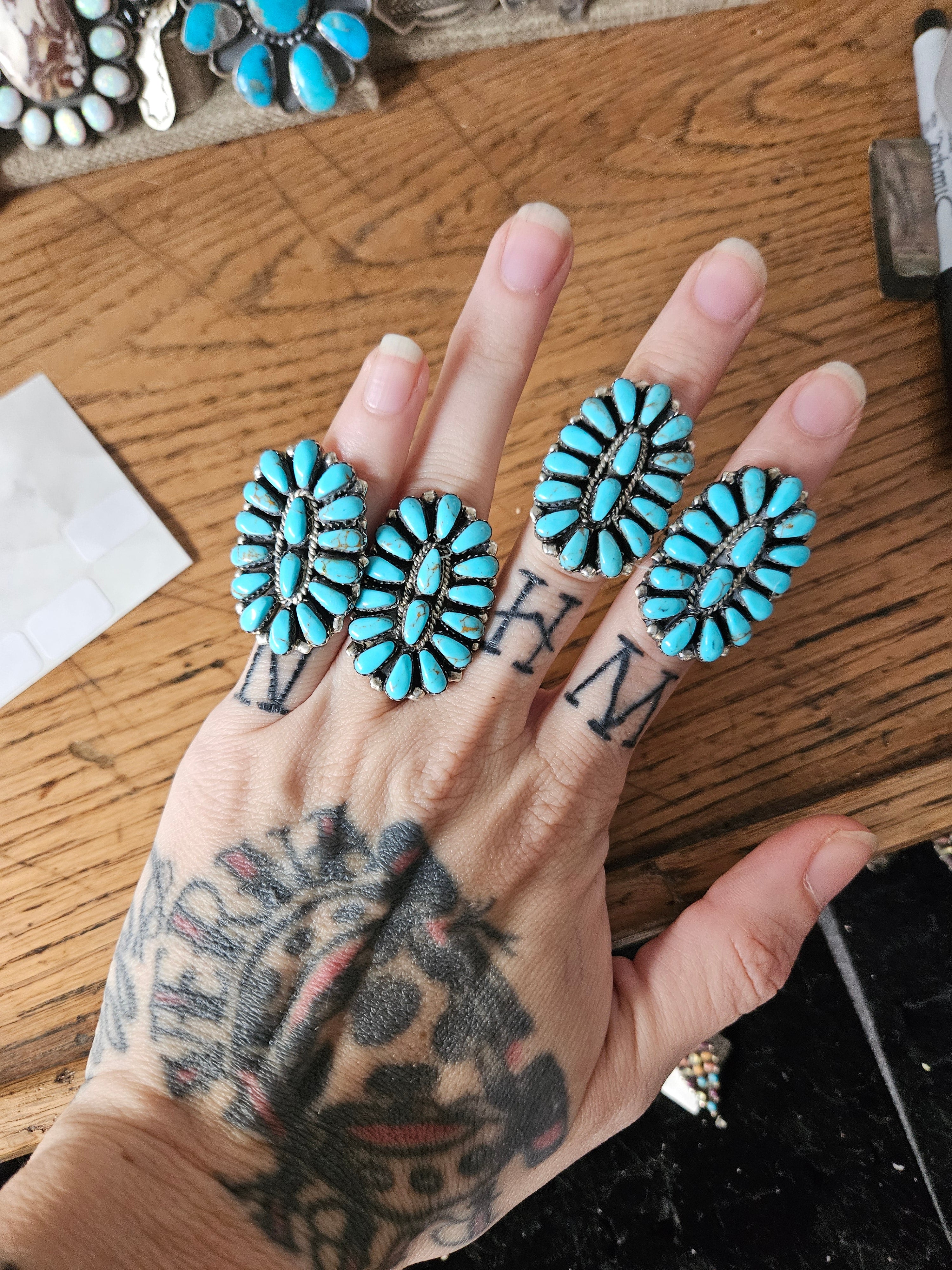 Turquoise Cluster Ring SALE