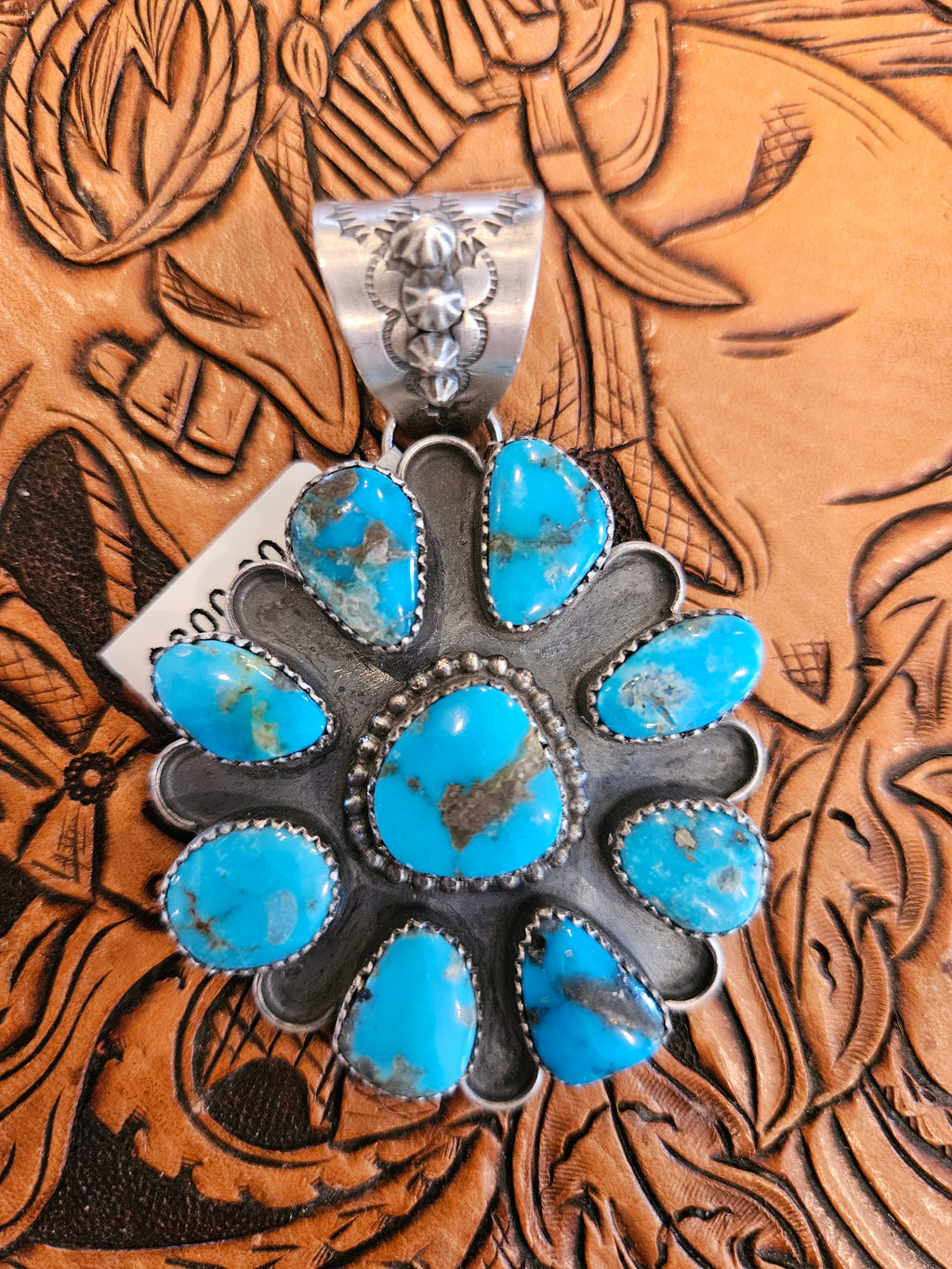 Turquoise Cluster Pendant