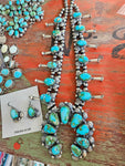 Gorgeous Sonoran Gold Squash Blossom Necklace Set SALE