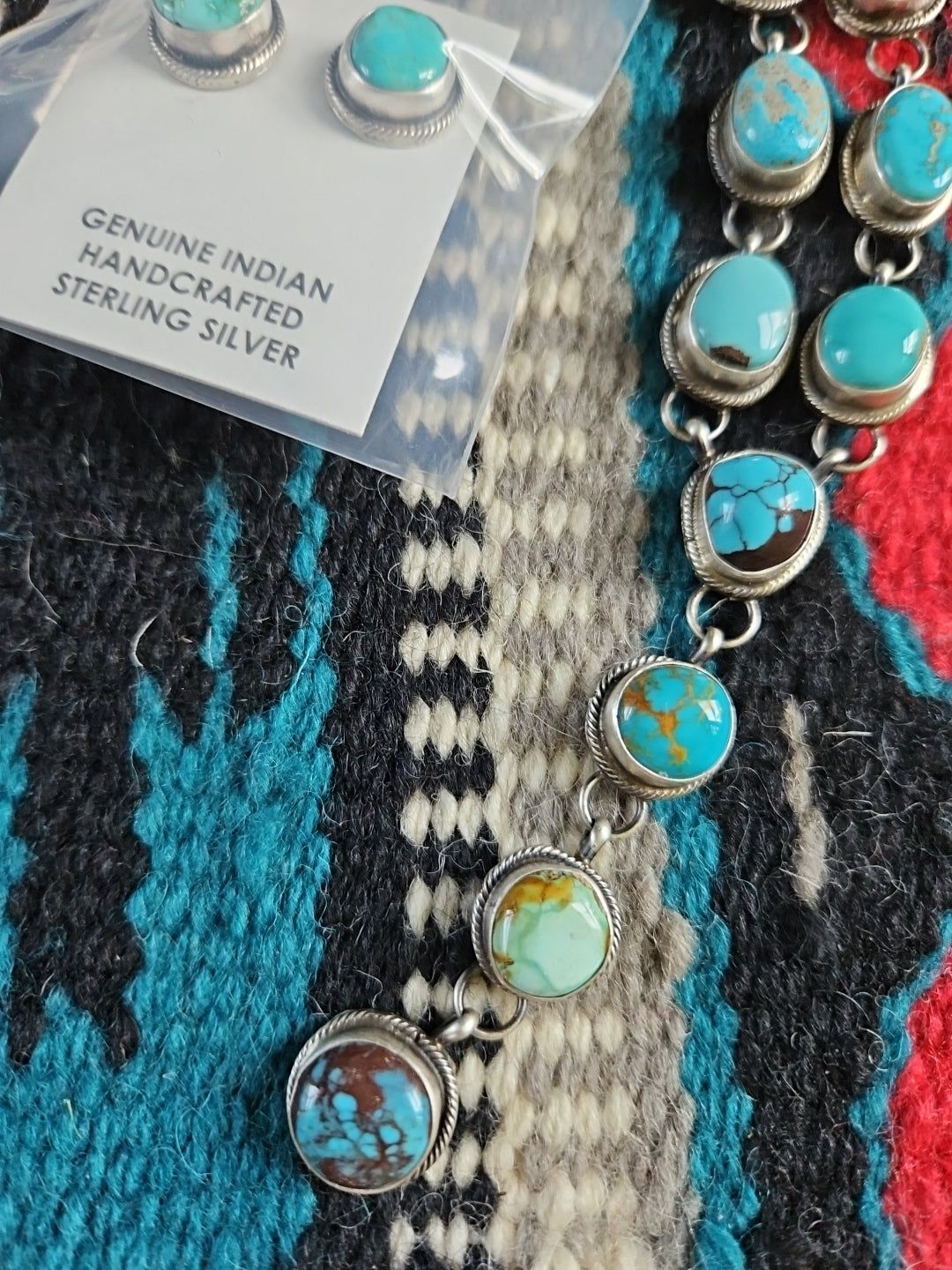Turquoise Lariat Necklace Set SALE