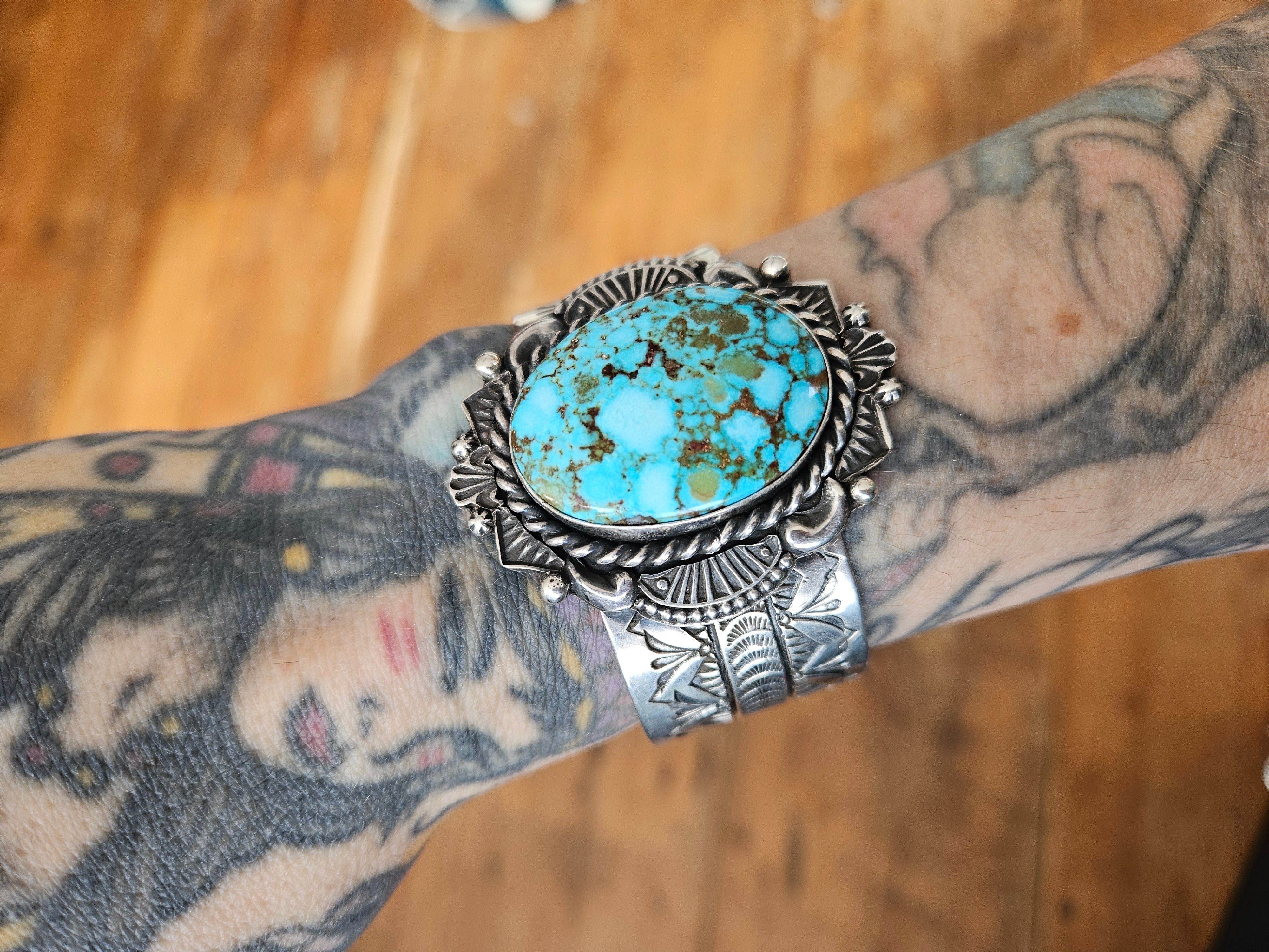 Waterweb Kingman Turquoise Statement Cuff