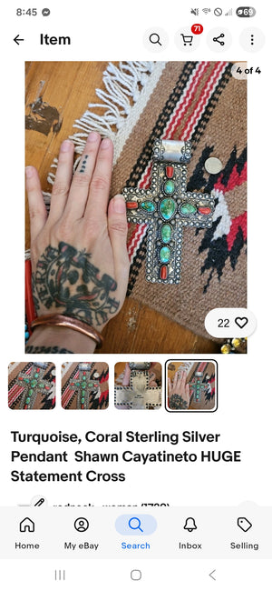 Huge Statement Cross 5.75" tall SALE