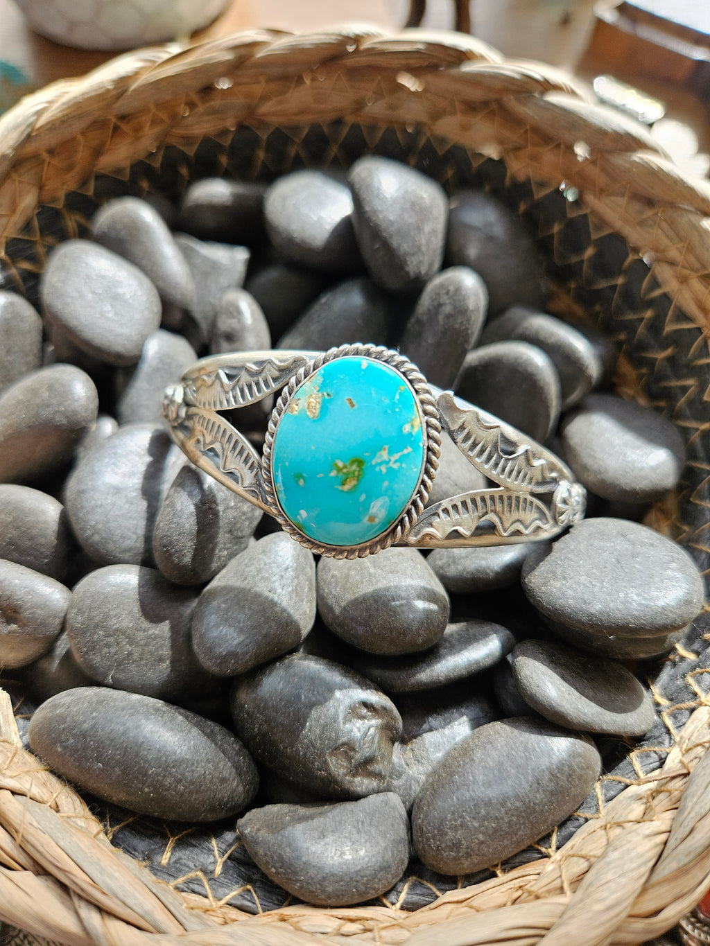 Thick Sonoran Turquoise Cuff