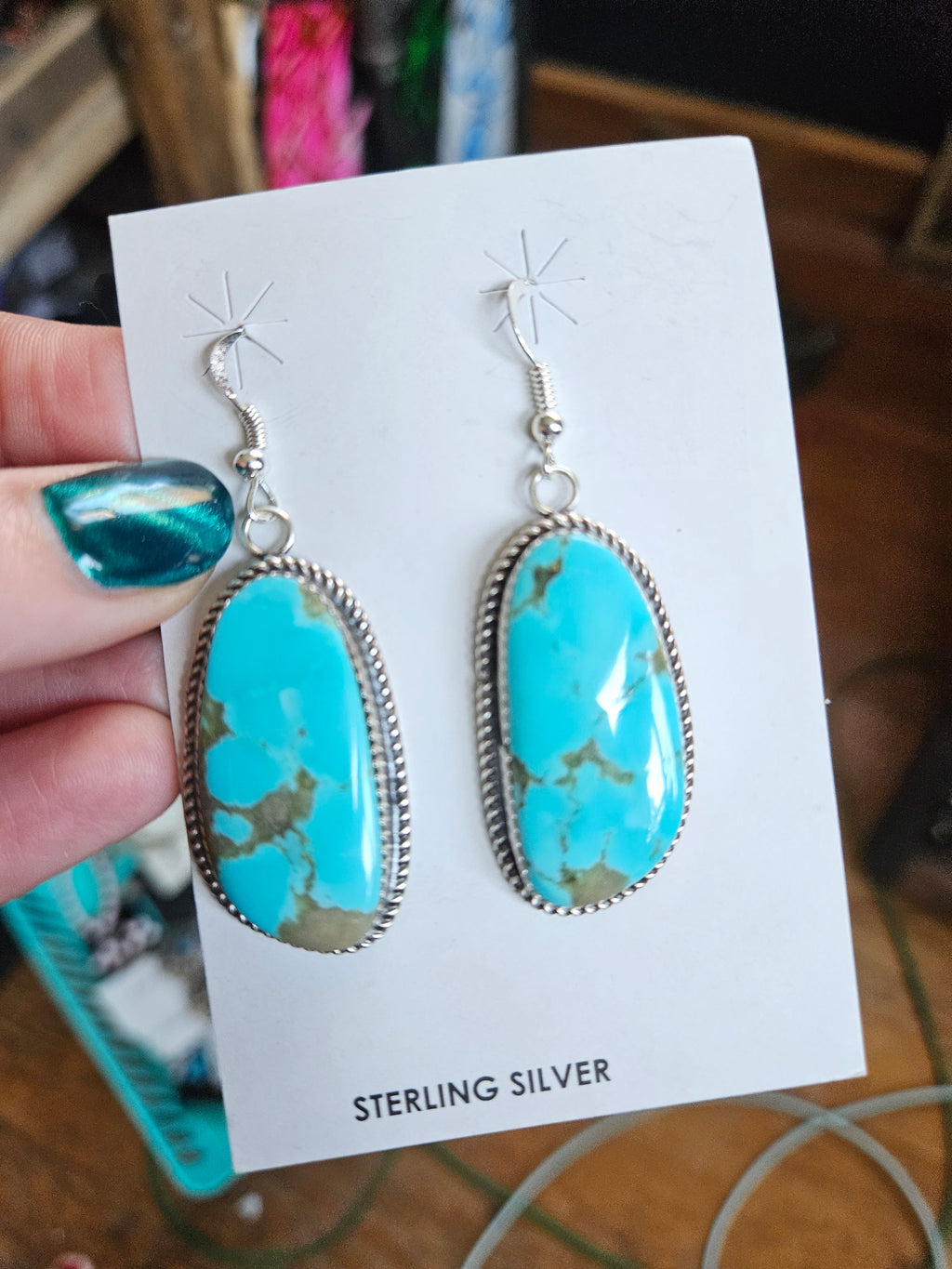 Turquoise Statement Earrings