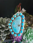 Big Turquoise Cluster Pendant