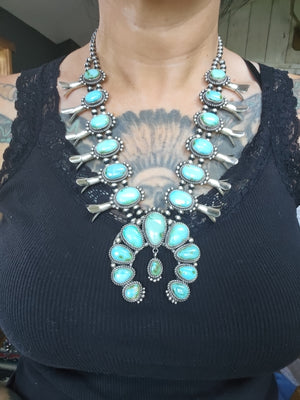 Sonoran Gold Squash Blossom Necklace SALE