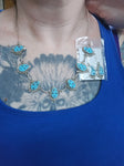 Turquoise Corn Necklace and Earrings Set