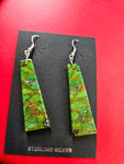 Mojave Green Slab Earrings