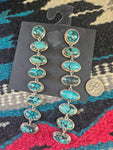 Federico Turquoise Chandelier Statement Earrings