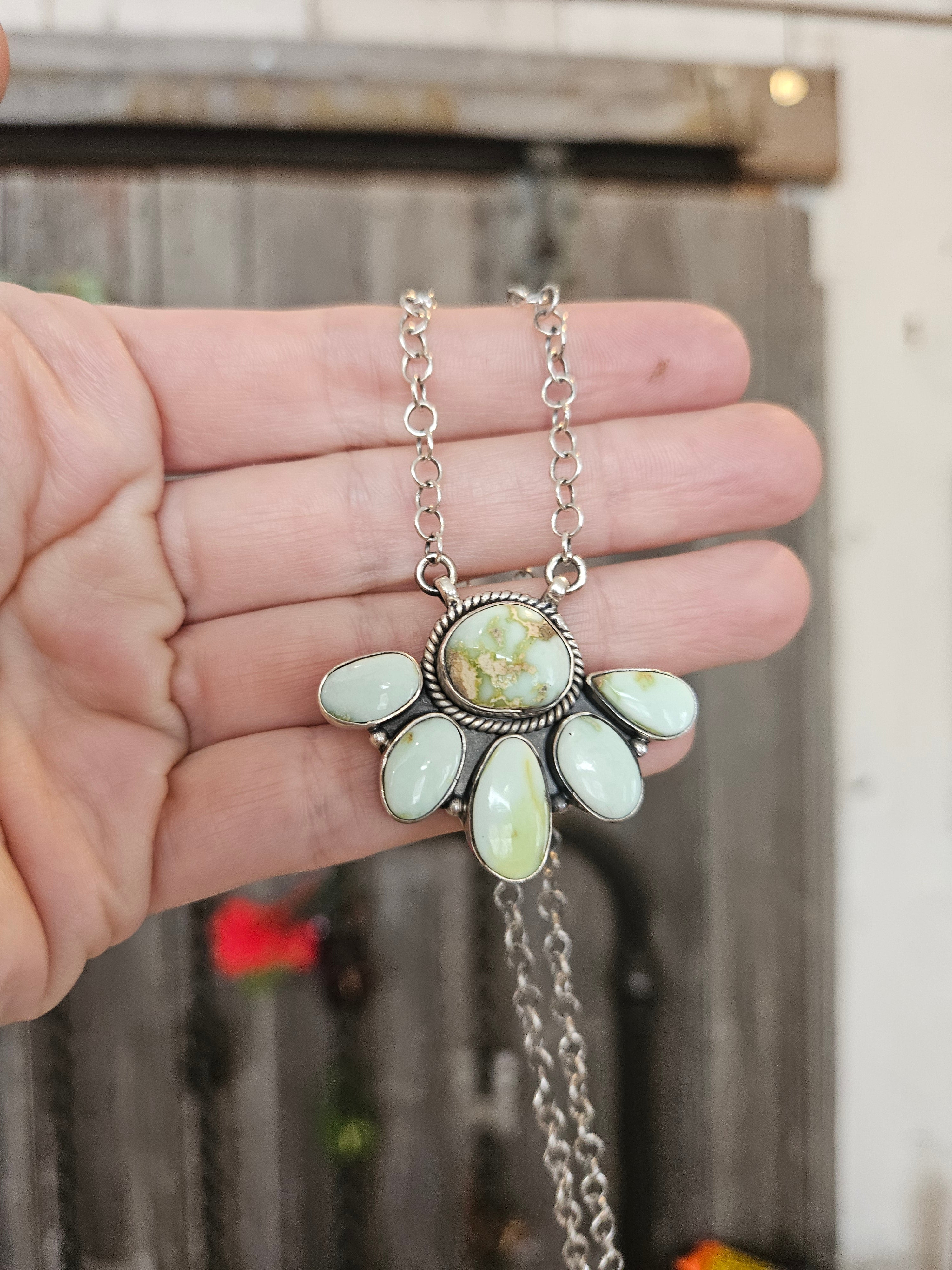Gorgeous Palomino Cluster Necklace