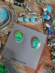 Peacock Post Stud Earrings