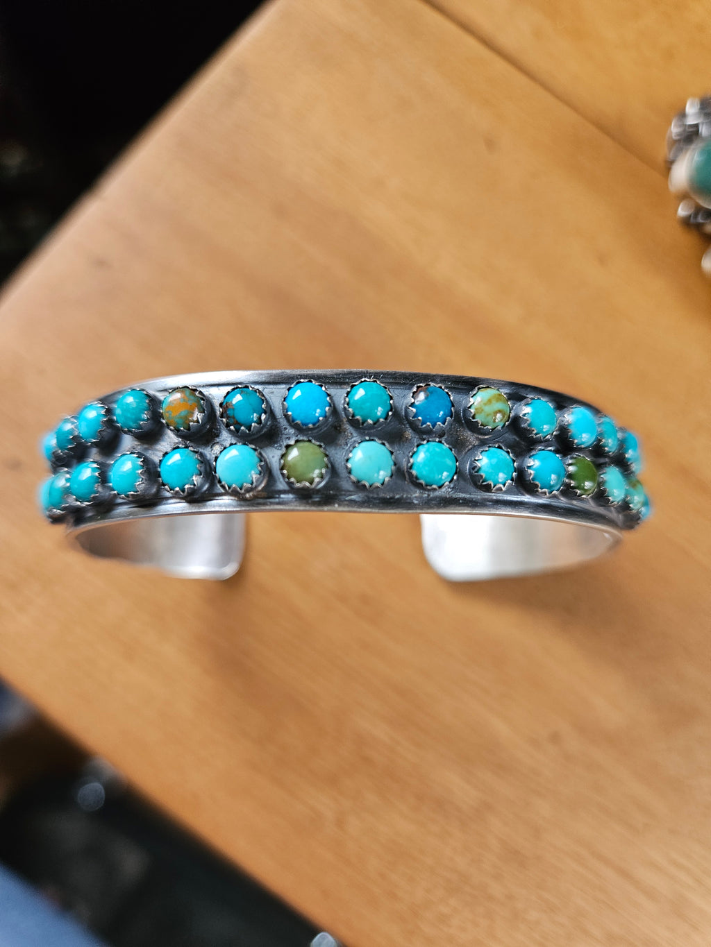 Rainbow Turquoise Snakeeye Cuff