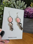 Pink Conch Blossom Earrings
