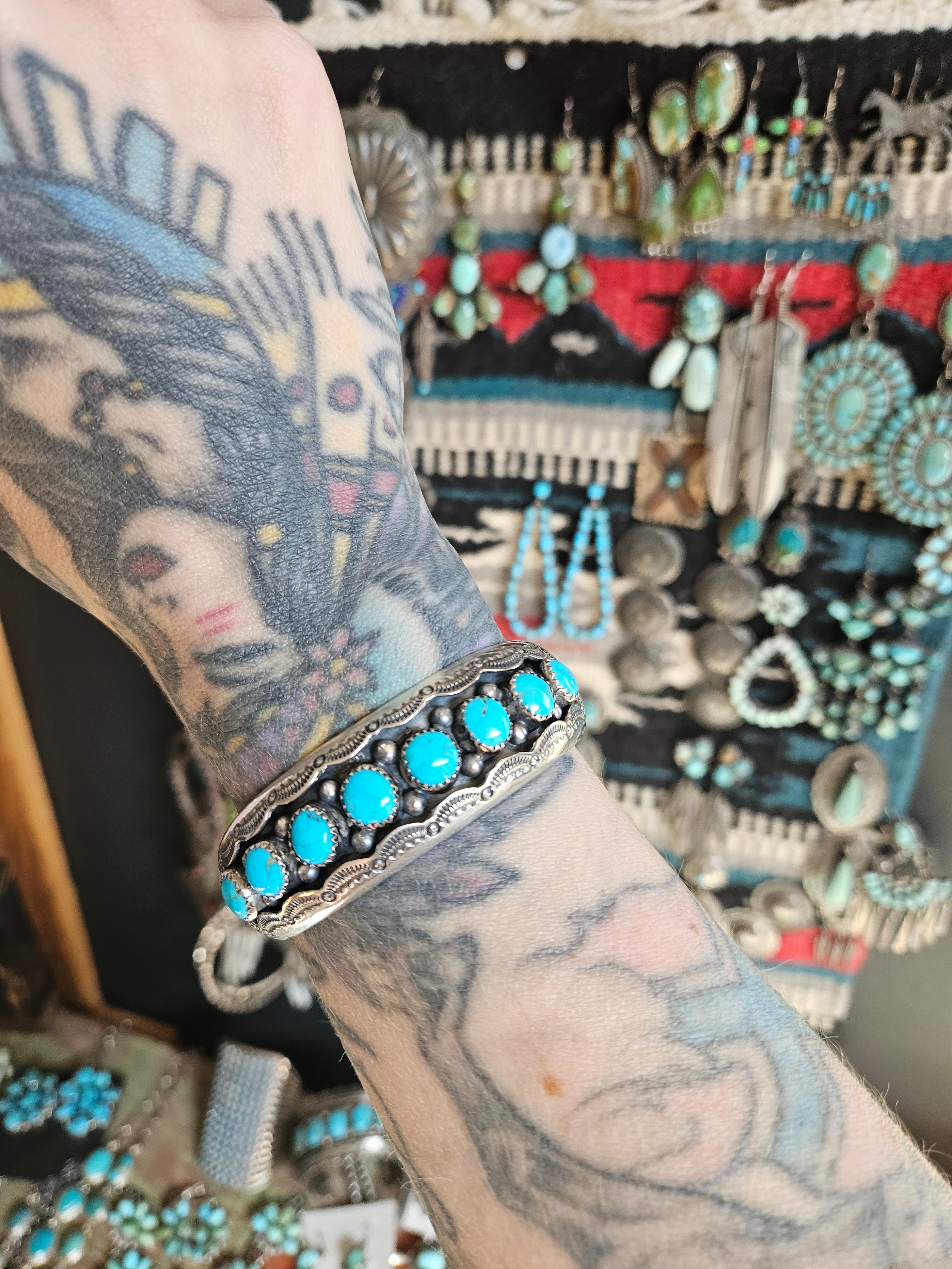 Turquoise Shadowbox Cuff