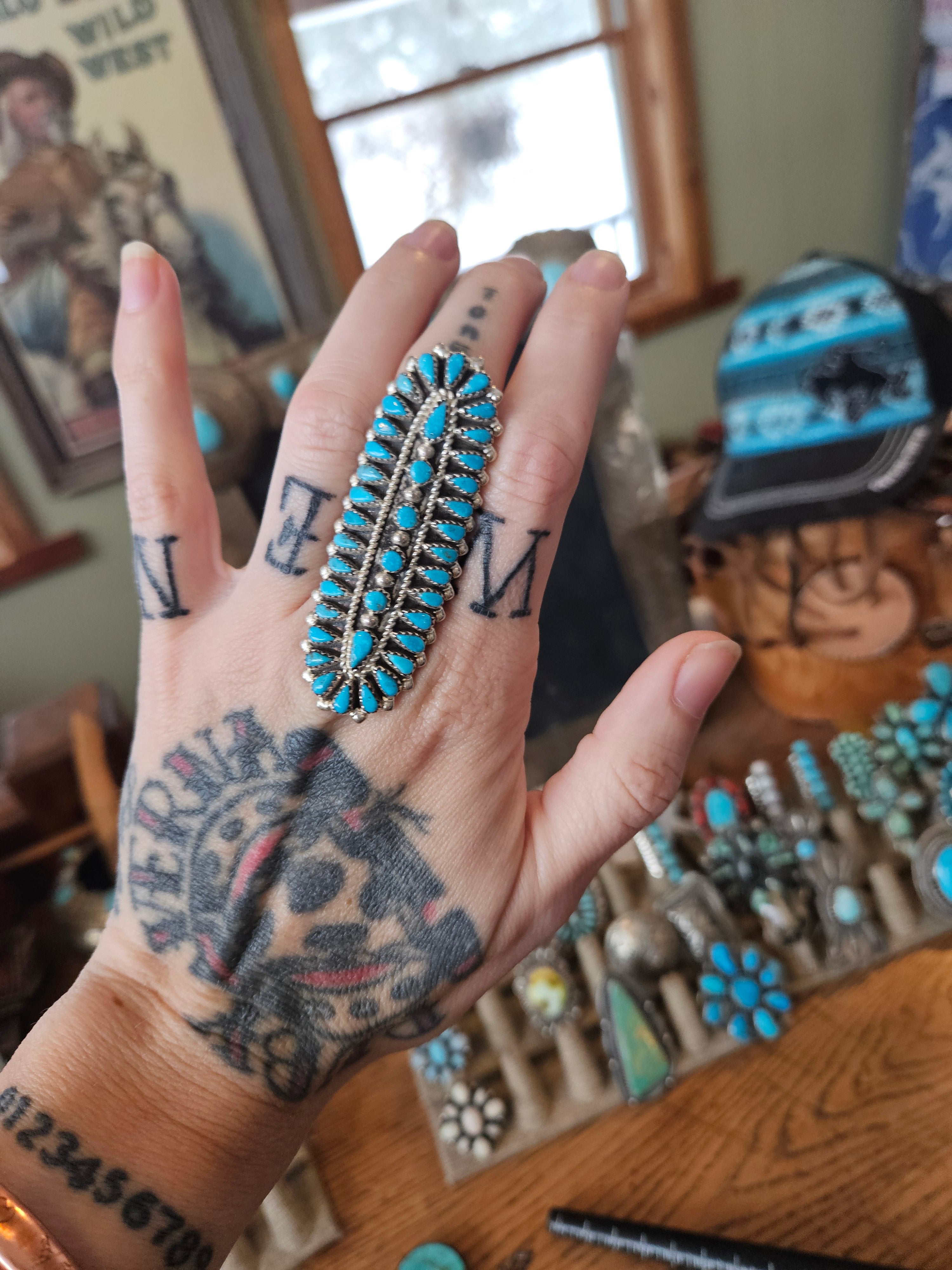 Turquoise Cluster Statement Ring SALE