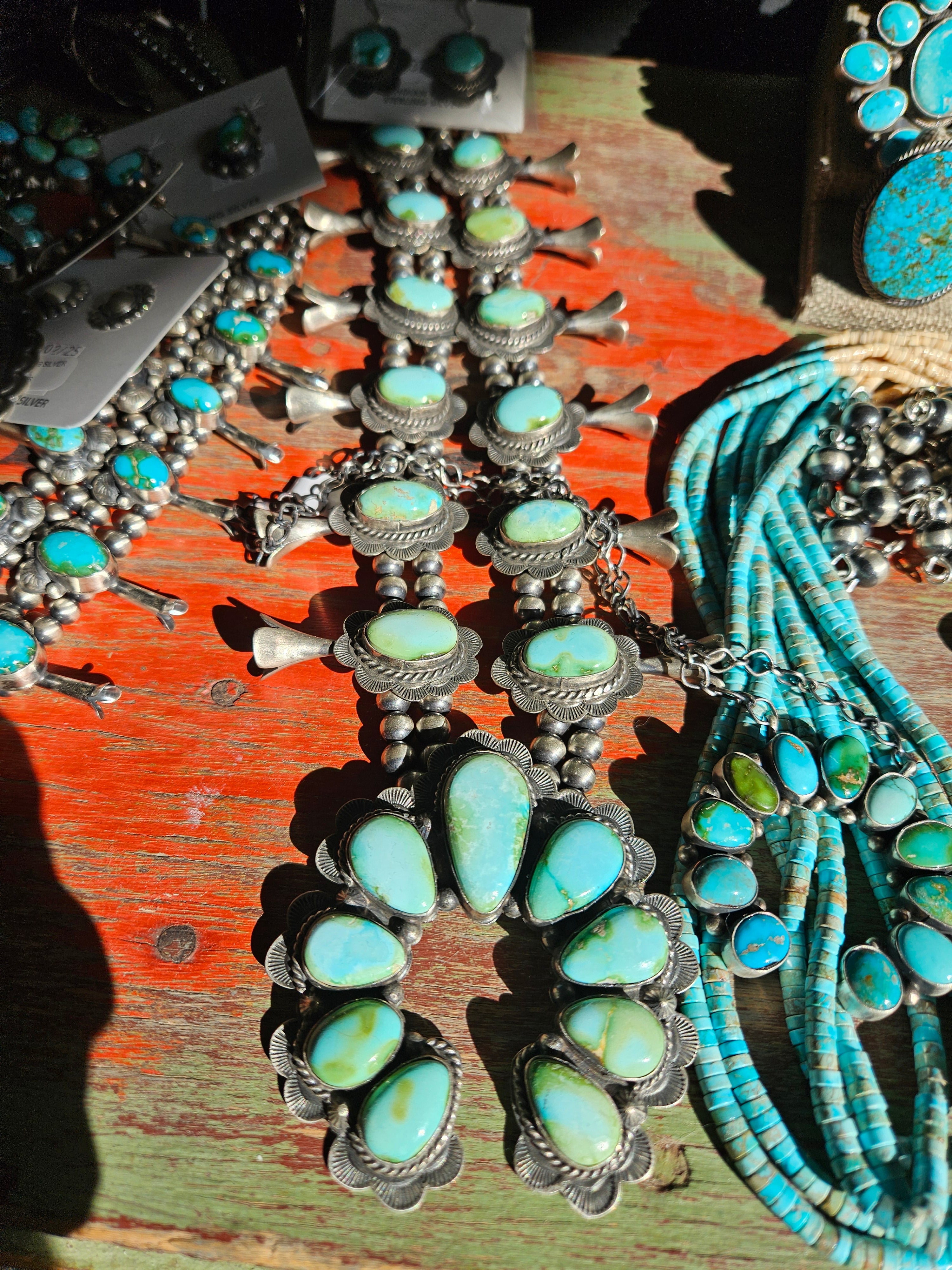 Sonoran Gold Squash Blossom Necklace SALE
