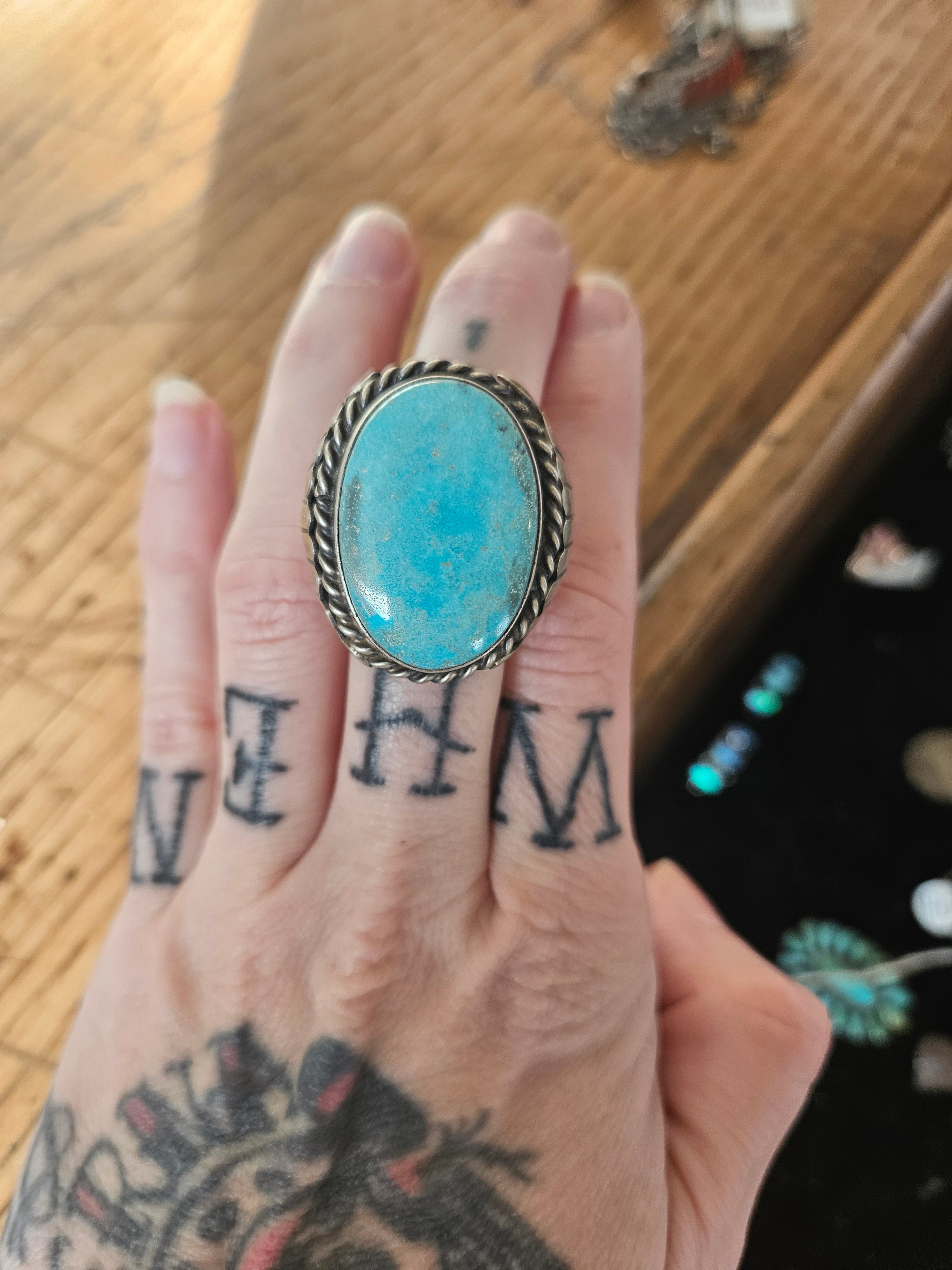 Heavy Turquoise Men's Ring