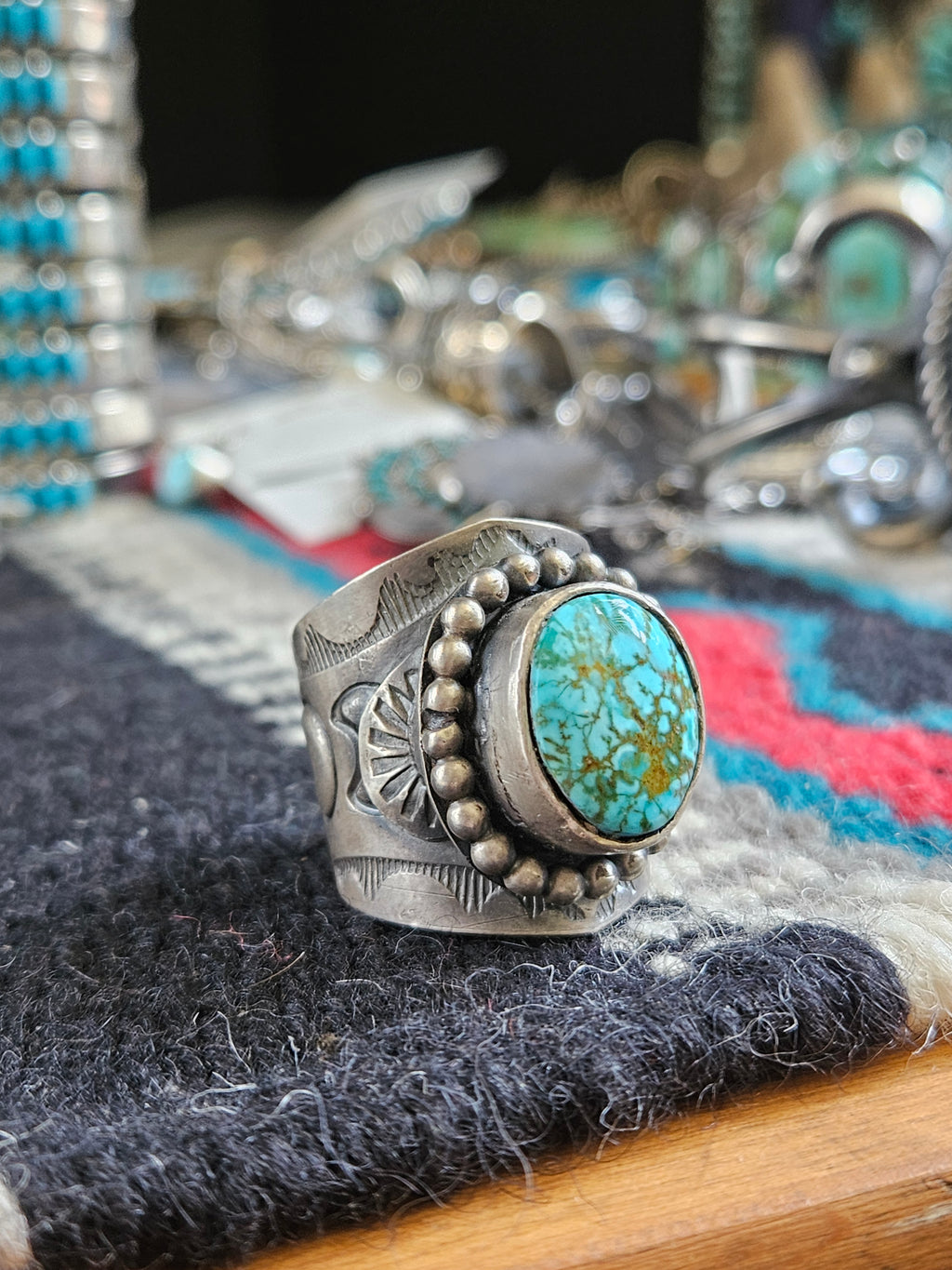 Big Spiderweb Kingman Men's Ring SALE