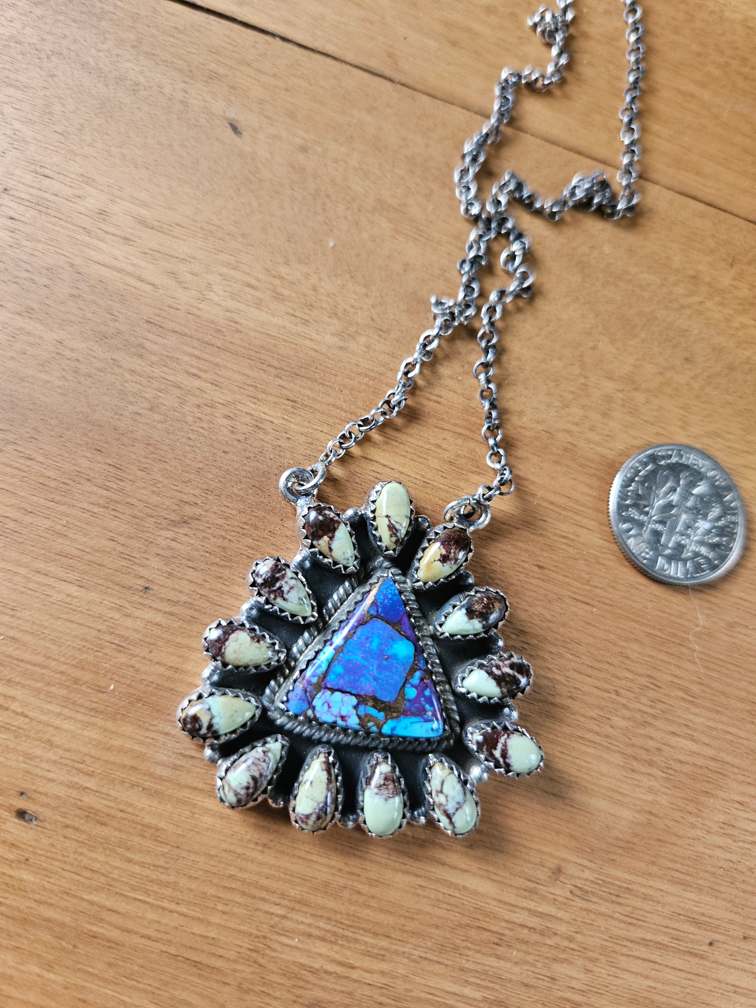 Purple Mojave Cluster Necklace SALE